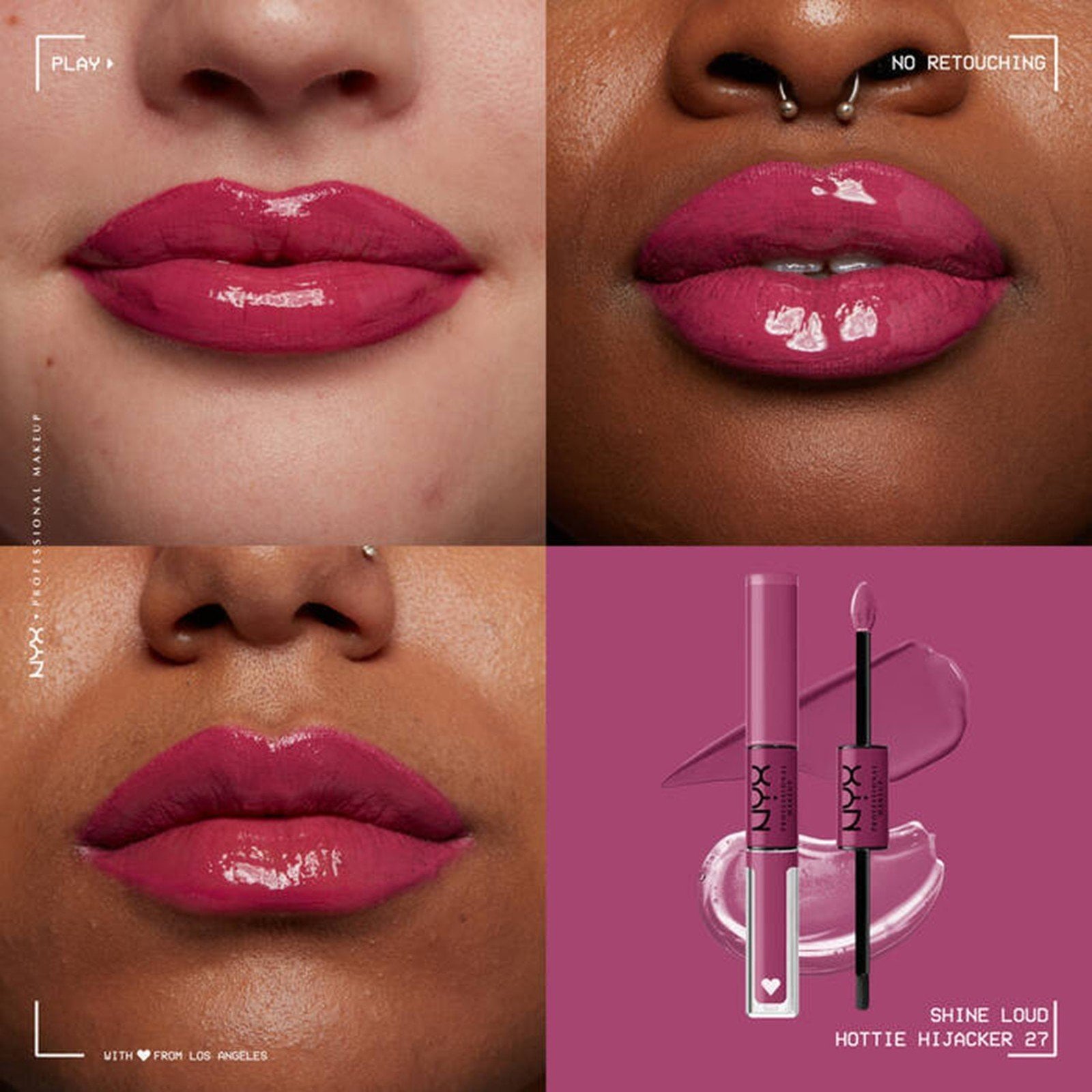 NYX Pro Makeup Shine Loud High Shine Lip Color 27 Hottie Hijacker 6.8ml