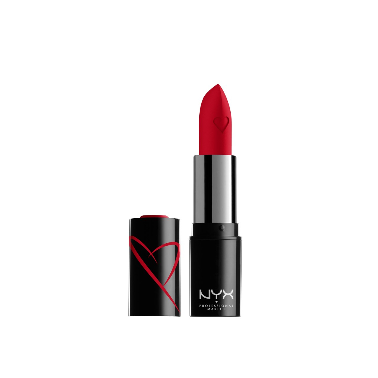 NYX Pro Makeup Shout Loud Satin Lipstick Red Haute 3.5g