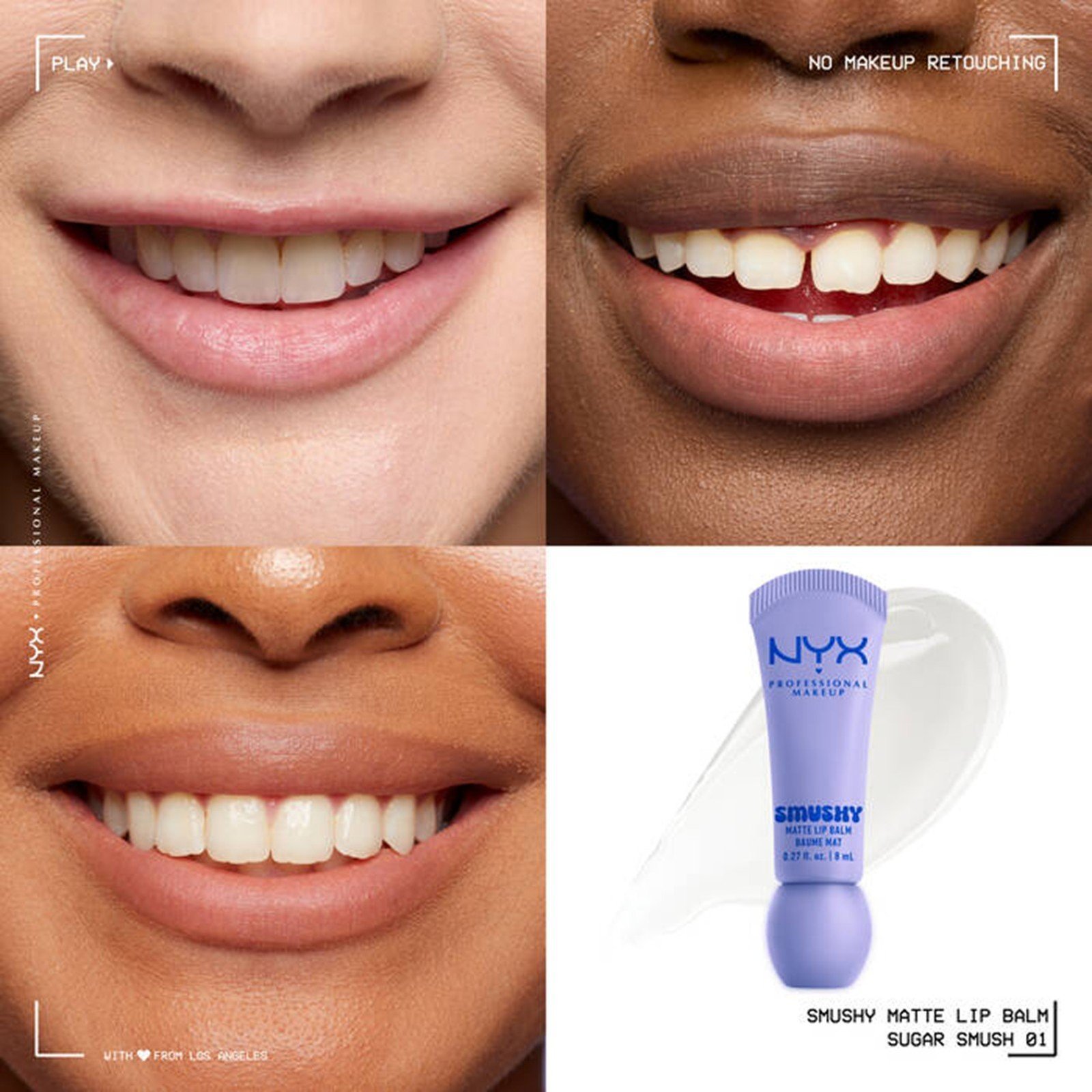 NYX Pro Makeup Smushy Matte Lip Balm Sugar Smush 8ml