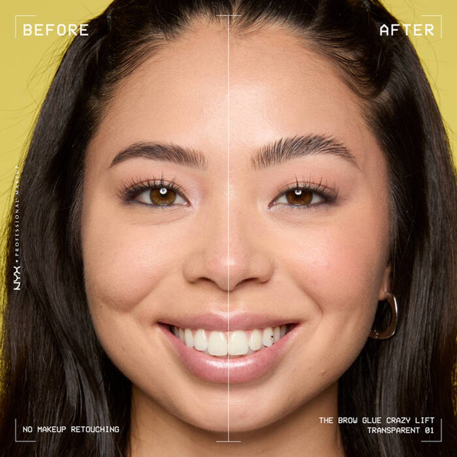 NYX Pro Makeup The Brow Glue Crazy Lift Brow Lamination Gel 01 Transparent 7ml