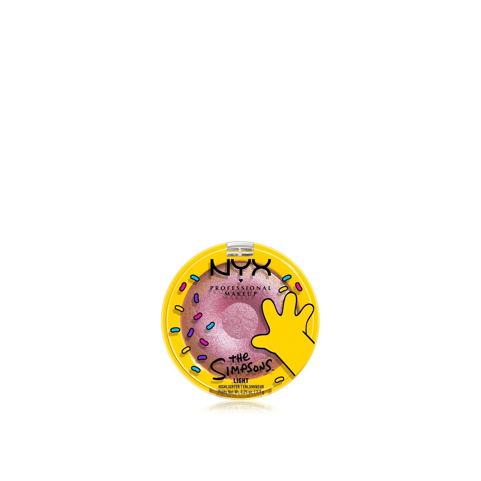 NYX Pro Makeup The Simpsons Homer Simpson Donut Highlighter 01 Light Don't Mind If I Do 7.1g