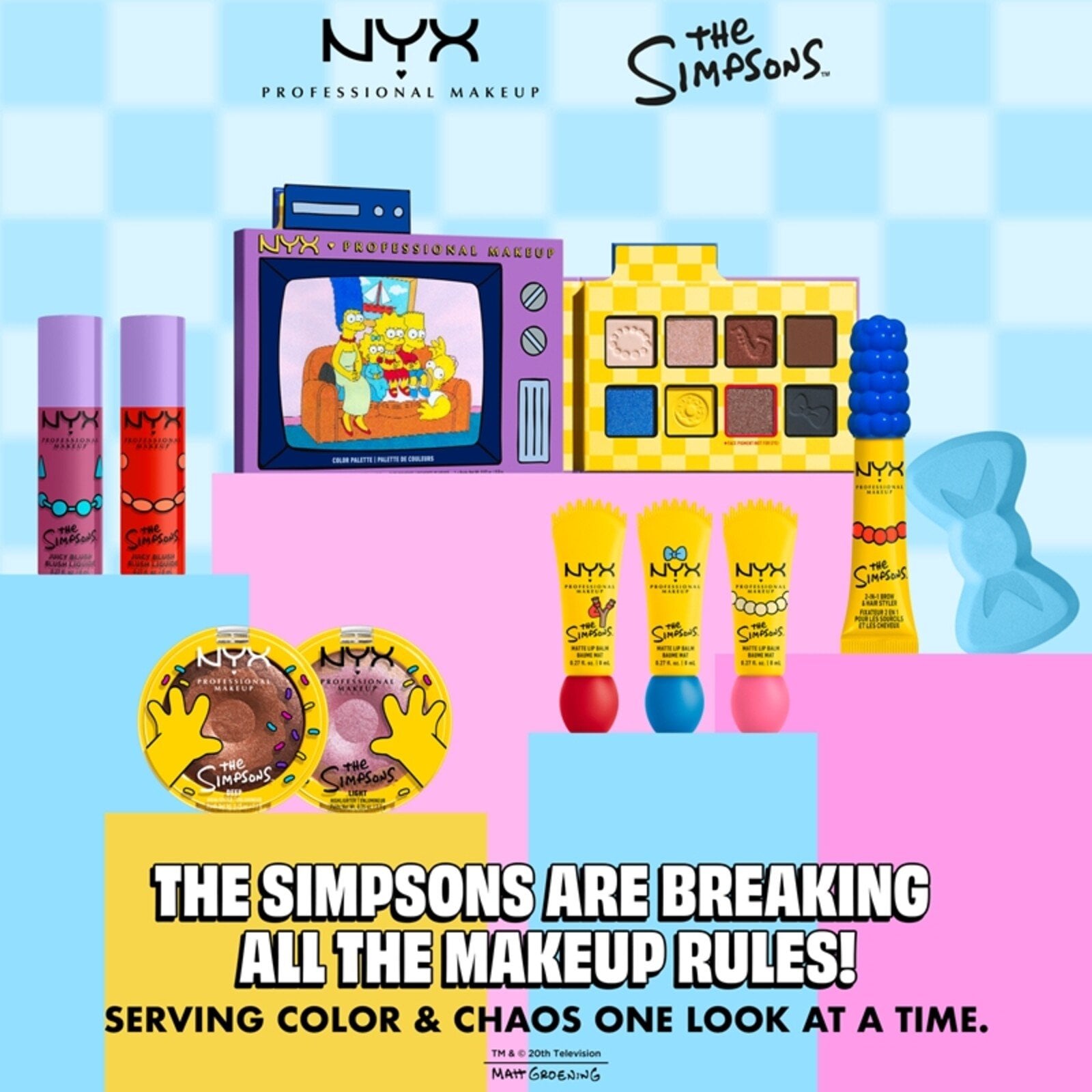 NYX Pro Makeup The Simpsons Matte Lip Balm Peekaboo Blue 8ml