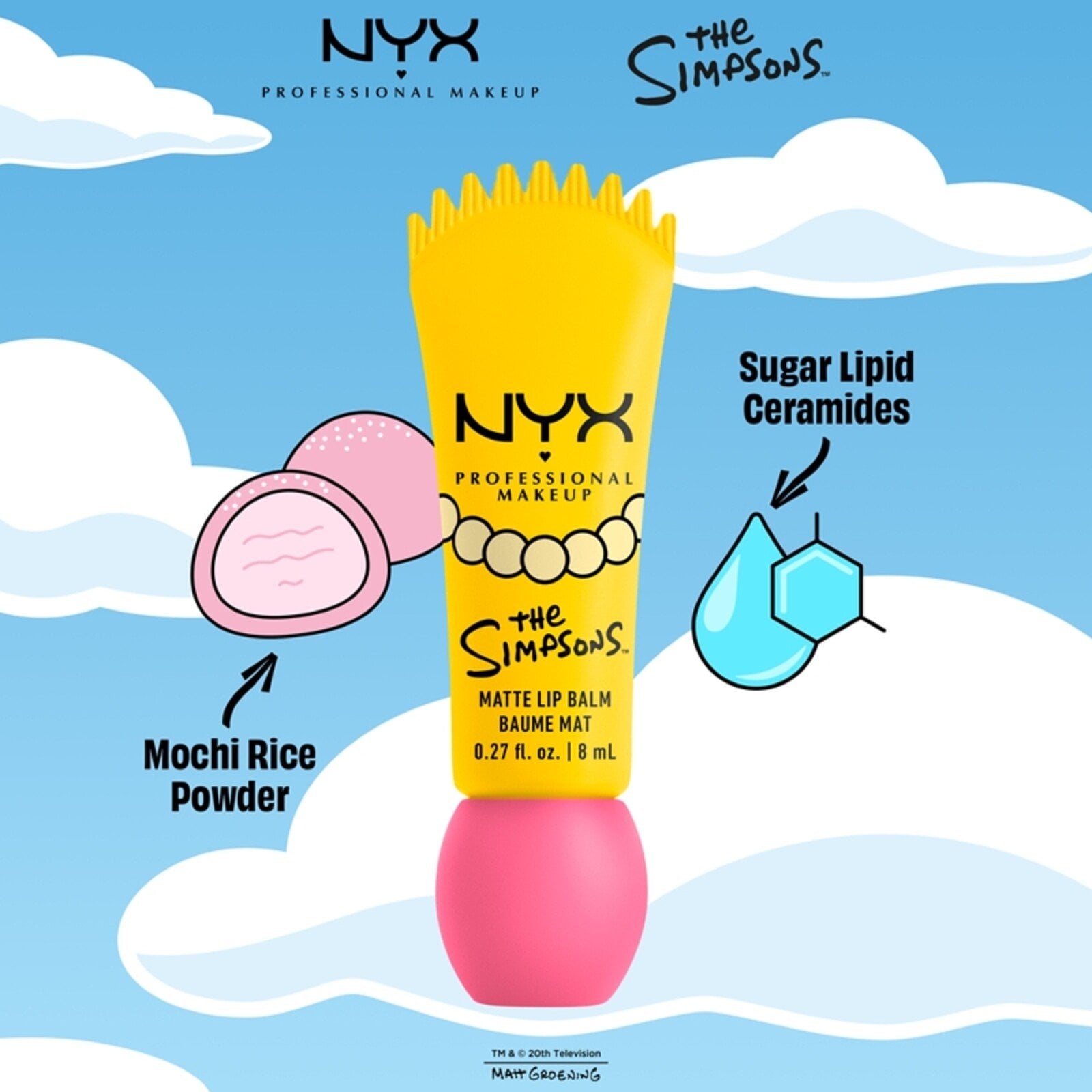 NYX Pro Makeup The Simpsons Matte Lip Balm Smarty Pink 8ml