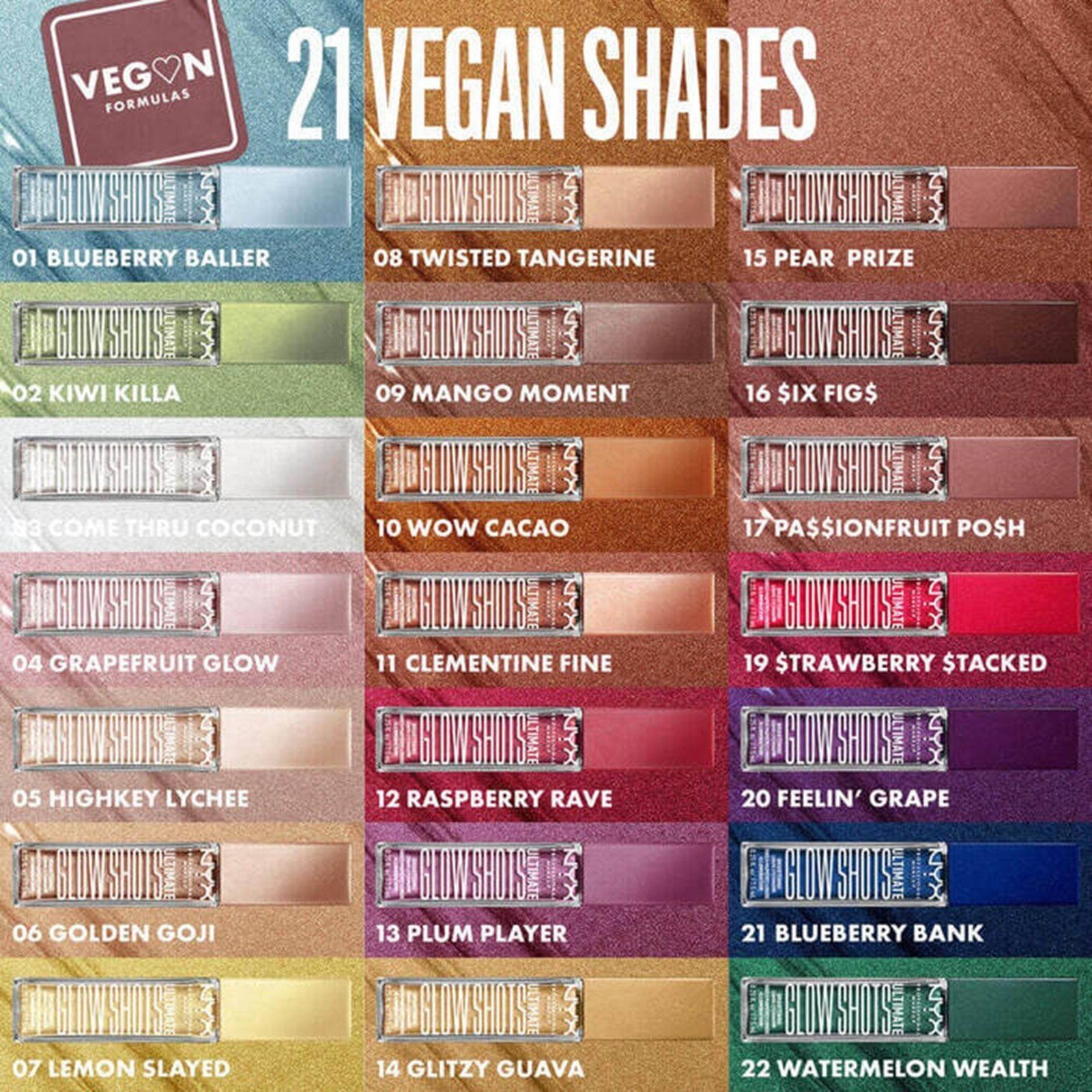 NYX Pro Makeup Ultimate Glow Shots Liquid Eyeshadow 09 Mango Moment 7.5ml