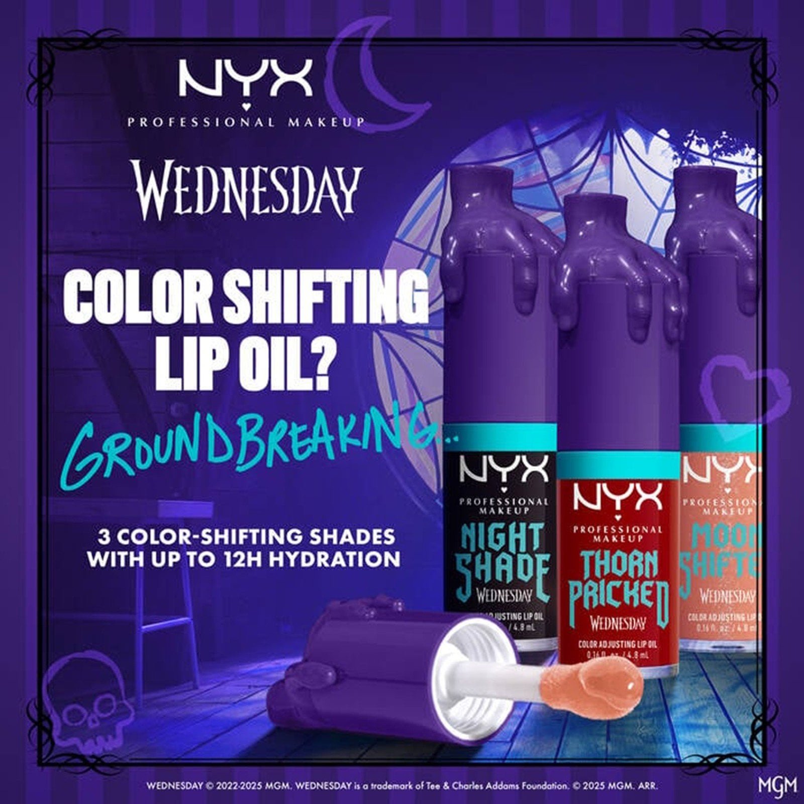 NYX Pro Makeup Wednesday Color-Shifting Lip Oil