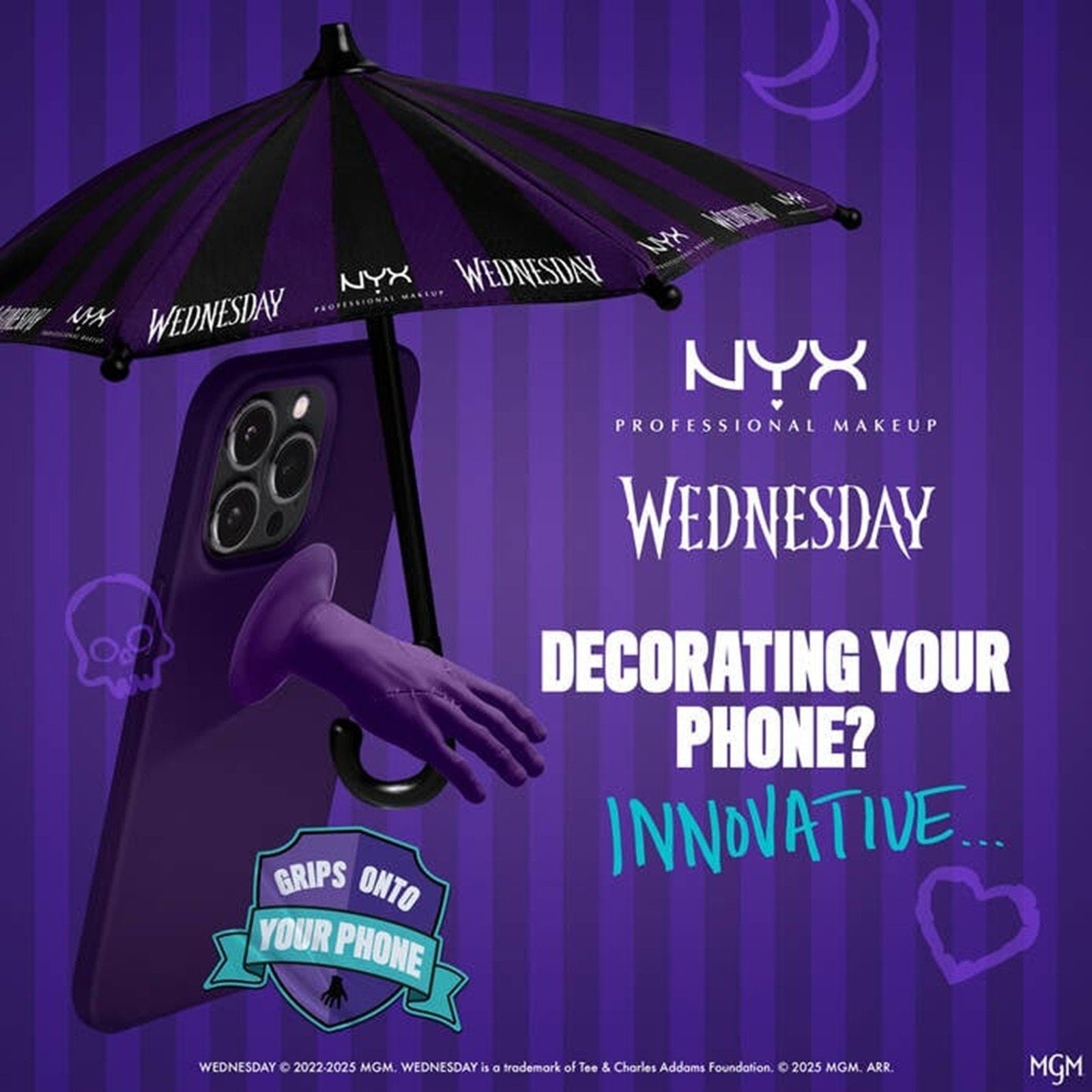 NYX Pro Makeup Wednesday Phone Umbrella