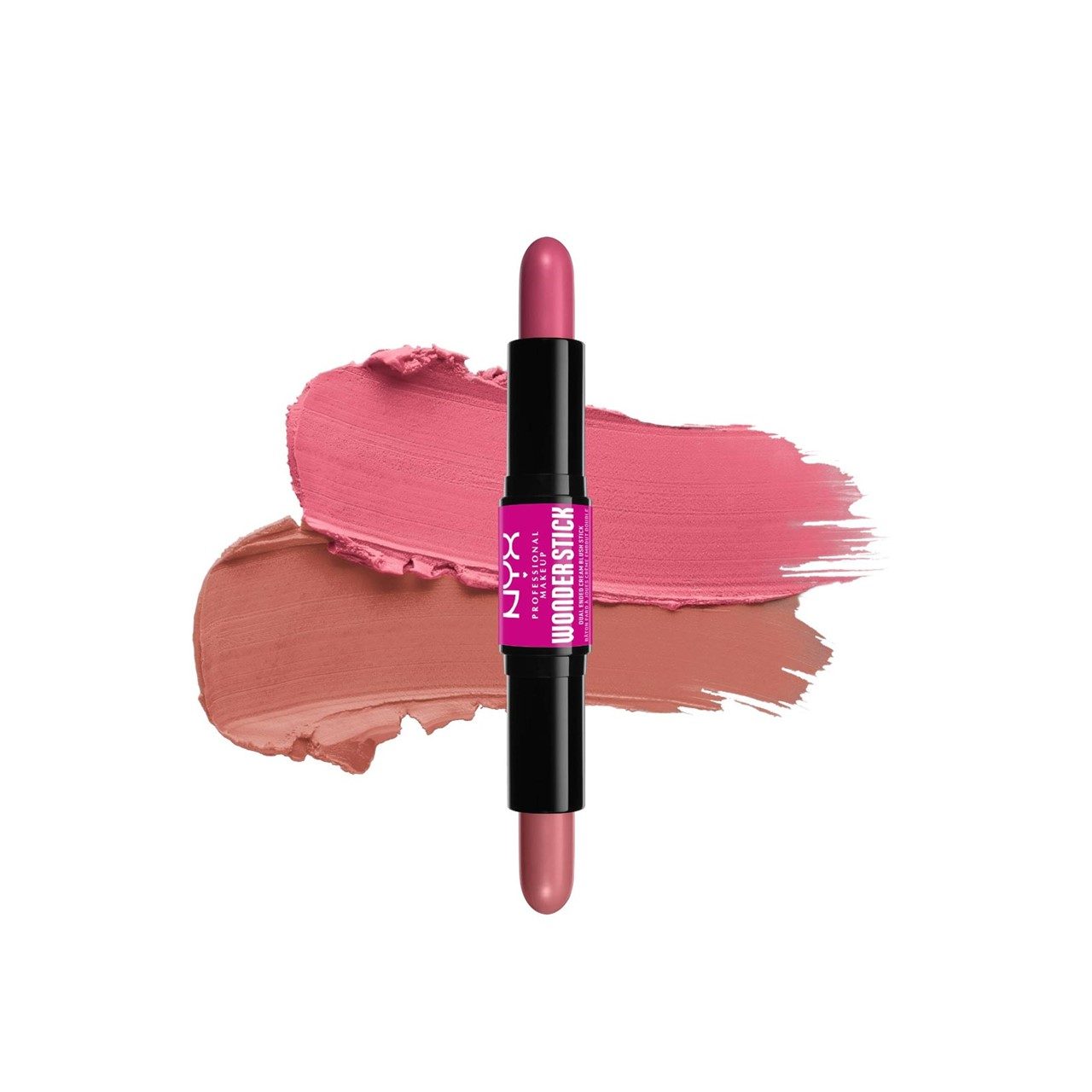 NYX Pro Makeup Wonder Stick Dual-Ended Cream Blush Stick 01 Light Peach + Baby Pink 2x4g