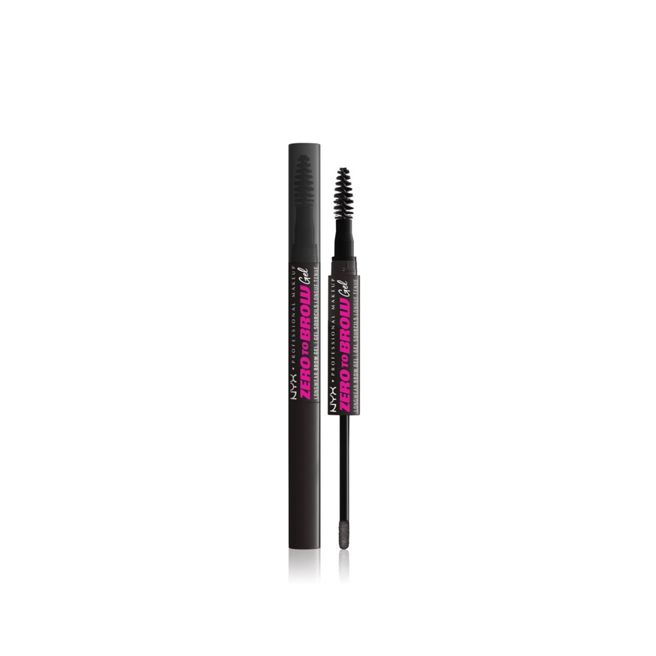 NYX Pro Makeup Zero To Brow Longwear Brow Gel 08 Black 2ml (0.06 fl oz)