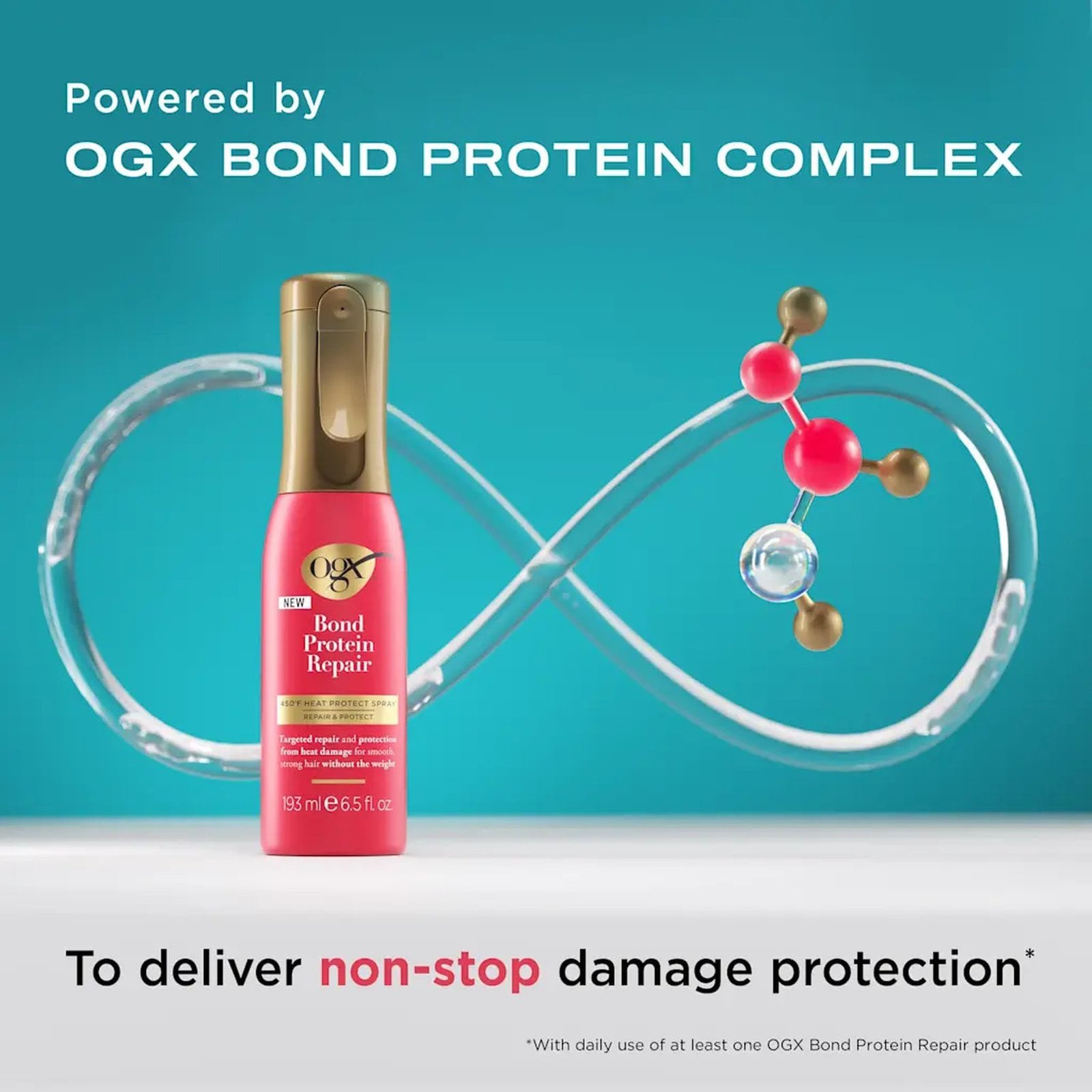 OGX Bond Protein Repair – kondicionér ve formě mlhy bez oplachování 193 ml