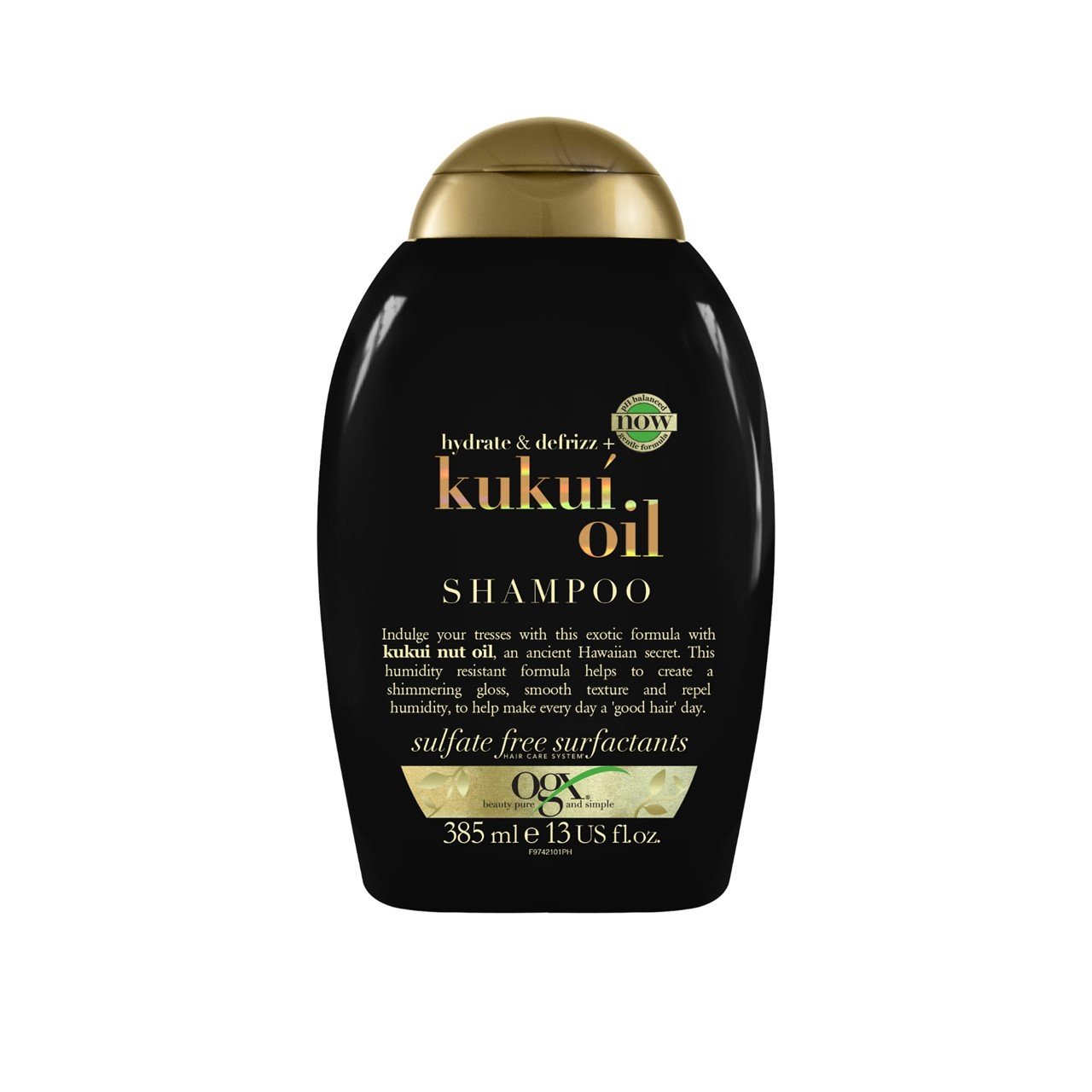 OGX Hydrate & Defrizz + Kukuí Oil Shampoo 385ml