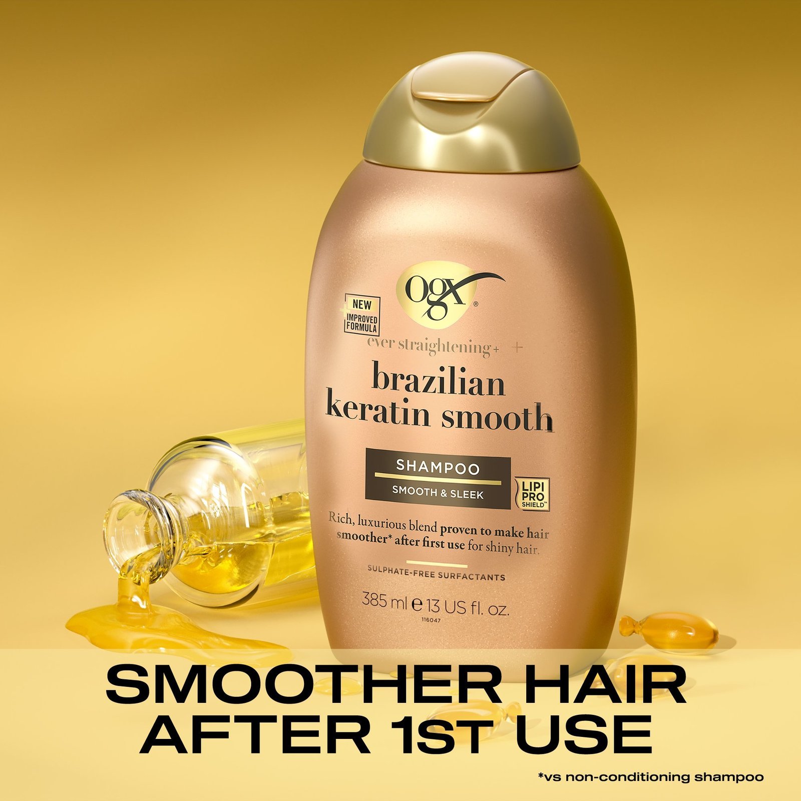 OGX Ever Straightening + Brazilian Keratin Smooth Shampoo 88.7ml