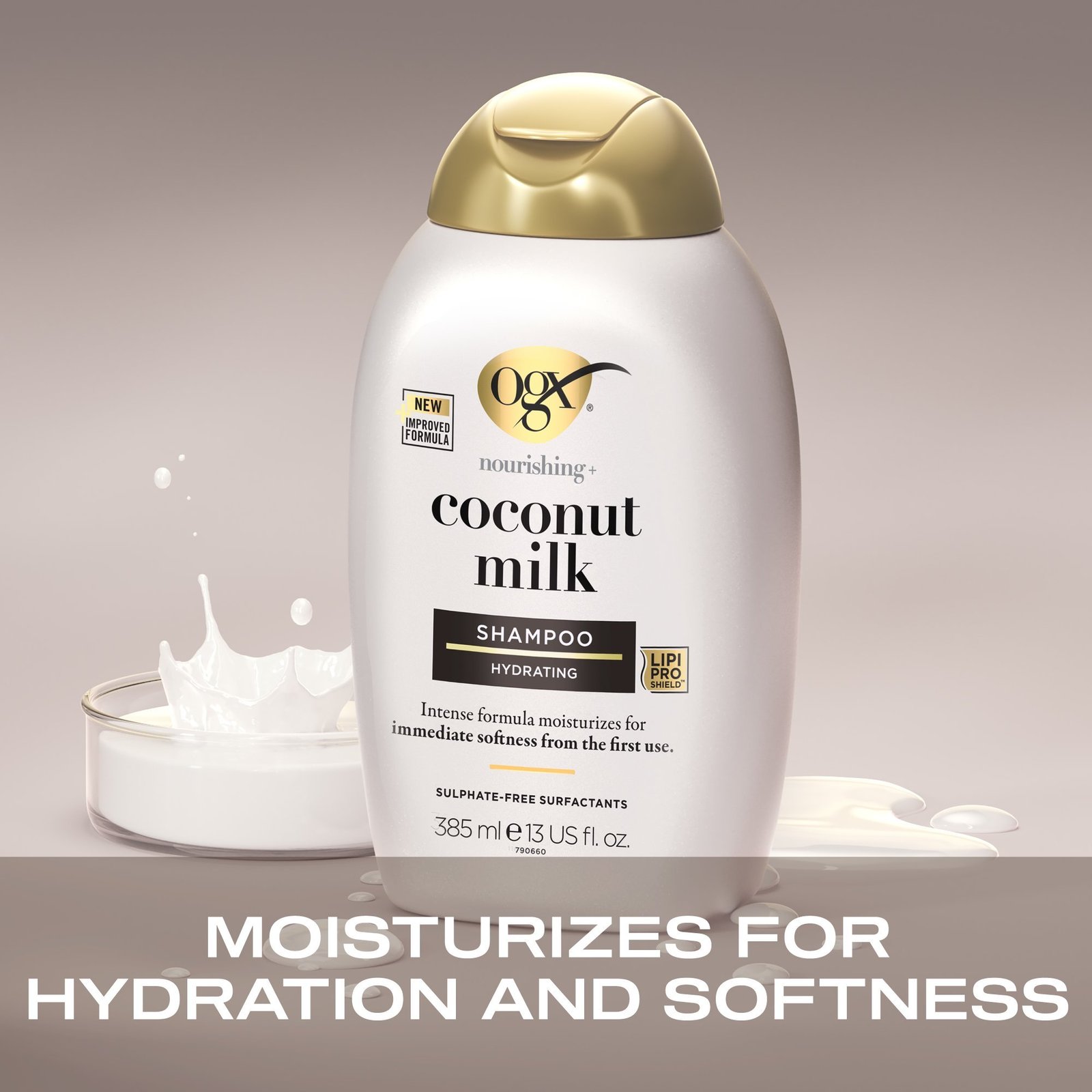 OGX Nourishing + Coconut Milk Shampoo 385ml