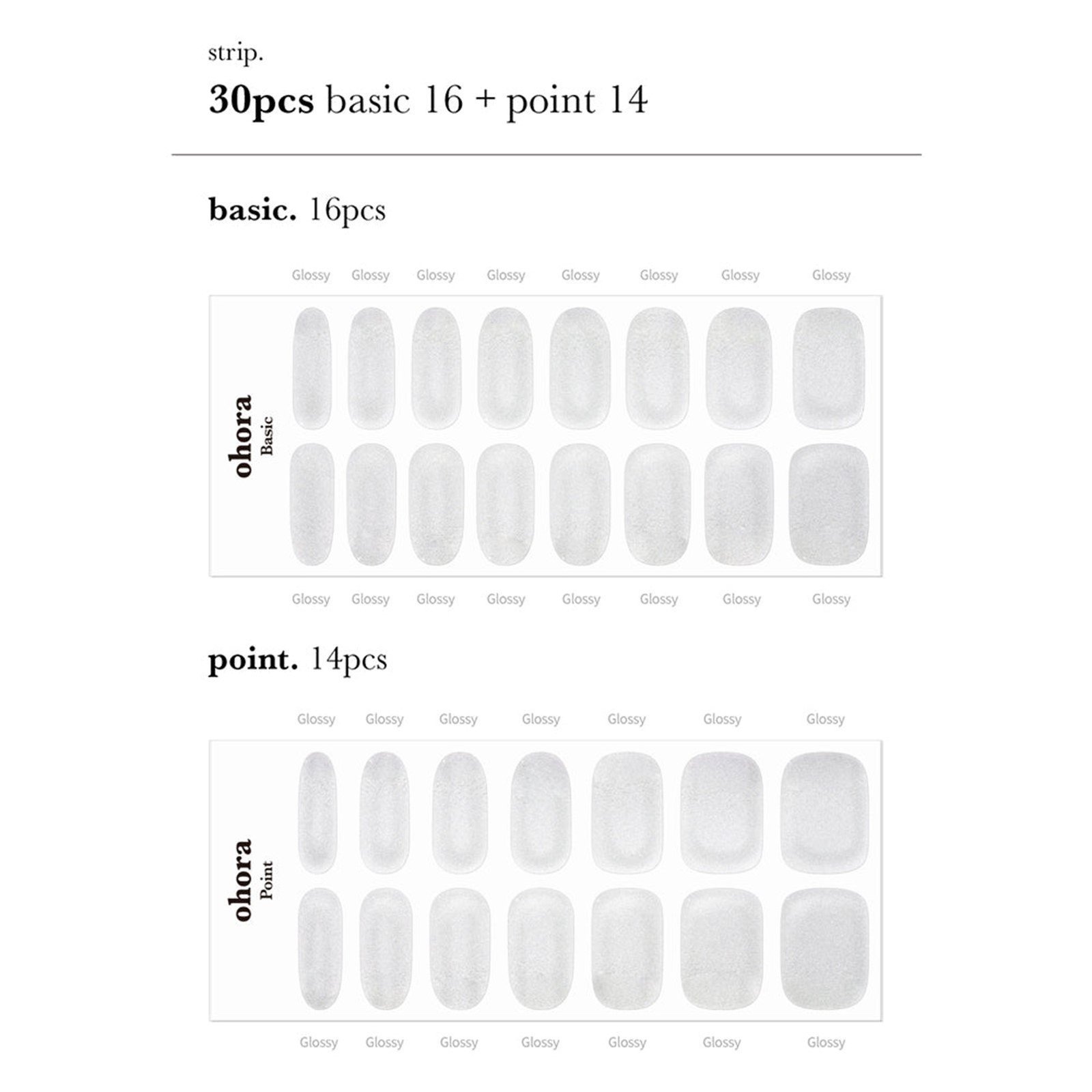 Ohora Semi Cured Gel Nail Strips