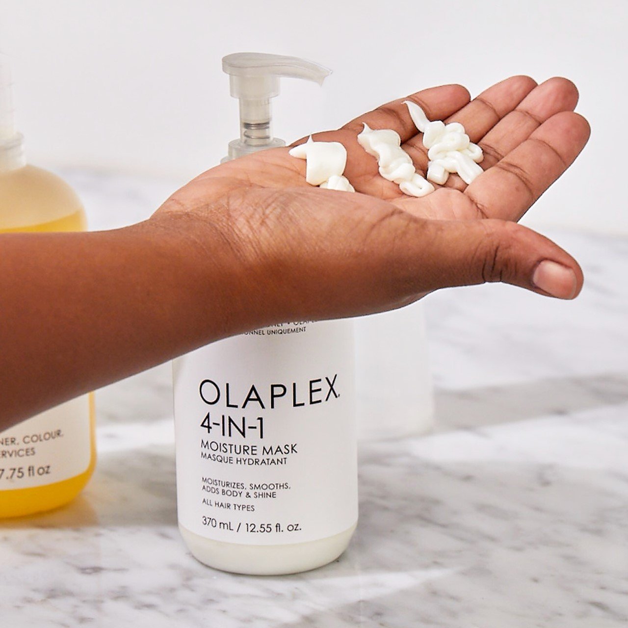 Have you tried the new @olaplex 4-in-1 Moisture Mask? 😍😍 Our take home  treatments are 20% off for the month of November 🍁 #olaplex #hair, By  Black Sheep Salon