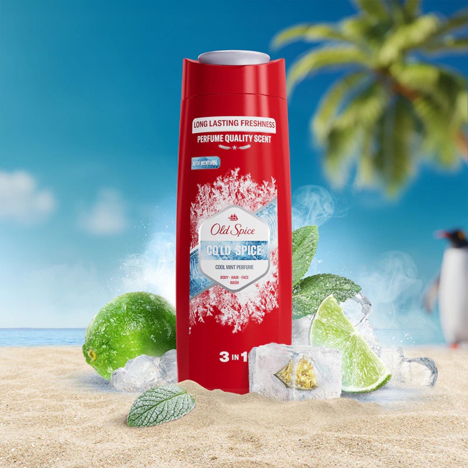 Old Spice Cold Spice 3-In-1 Shower Gel 400ml (13.53floz)
