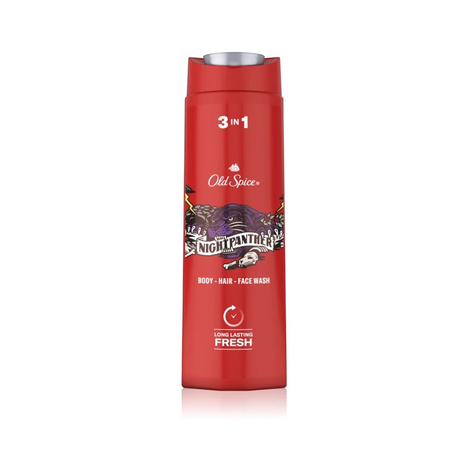 Old Spice Night Panther 3-in-1 Shower Gel & Shampoo 400ml (13.5 fl oz)