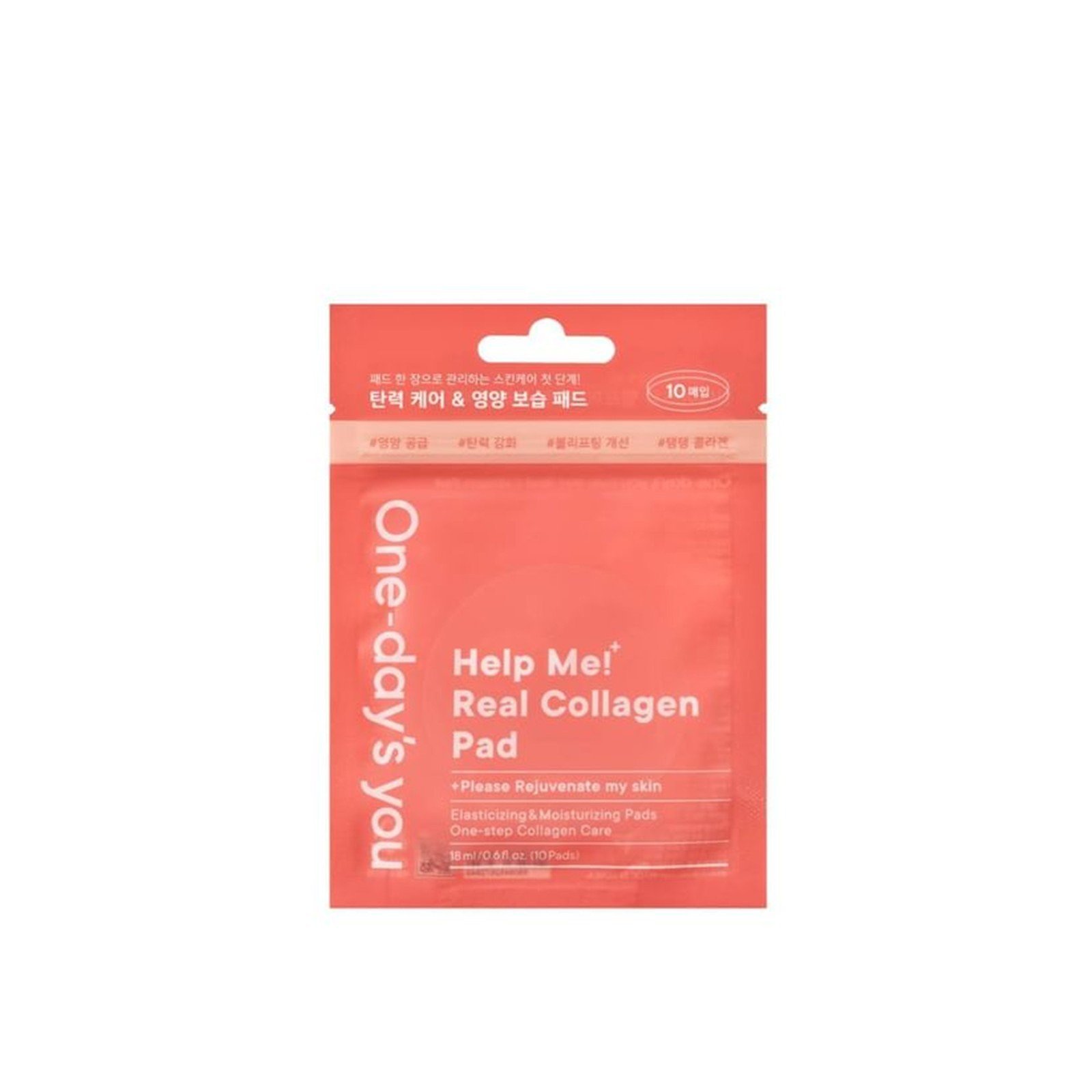 One-day's you Help Me! Real Collagen Pad x10