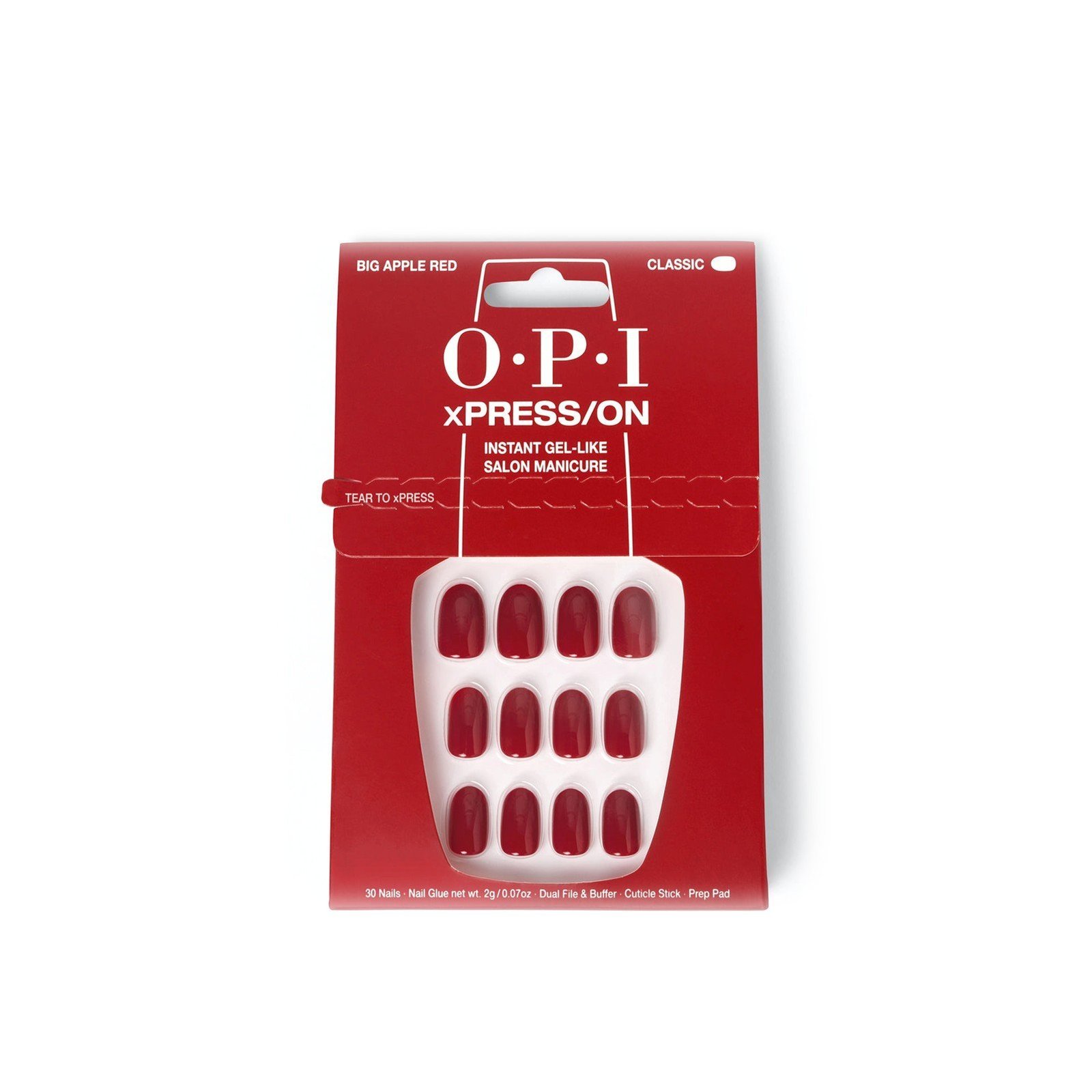 OPI xPRESS/ON Press On Nails Big Apple Red x30