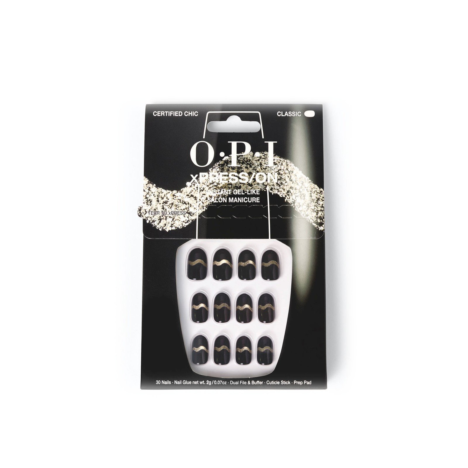 OPI xPRESS/ON Press On Nails Certified Chic x30