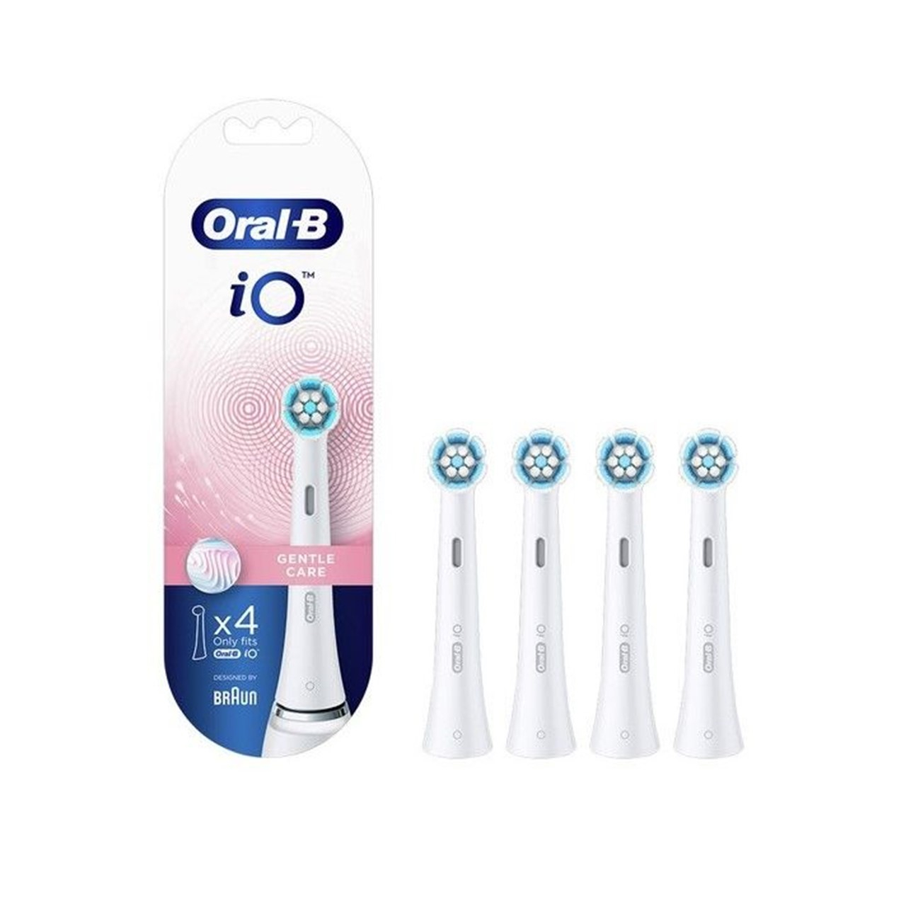Oral-B iO Gentle Care Replacement Head Electric Toothbrush White x4