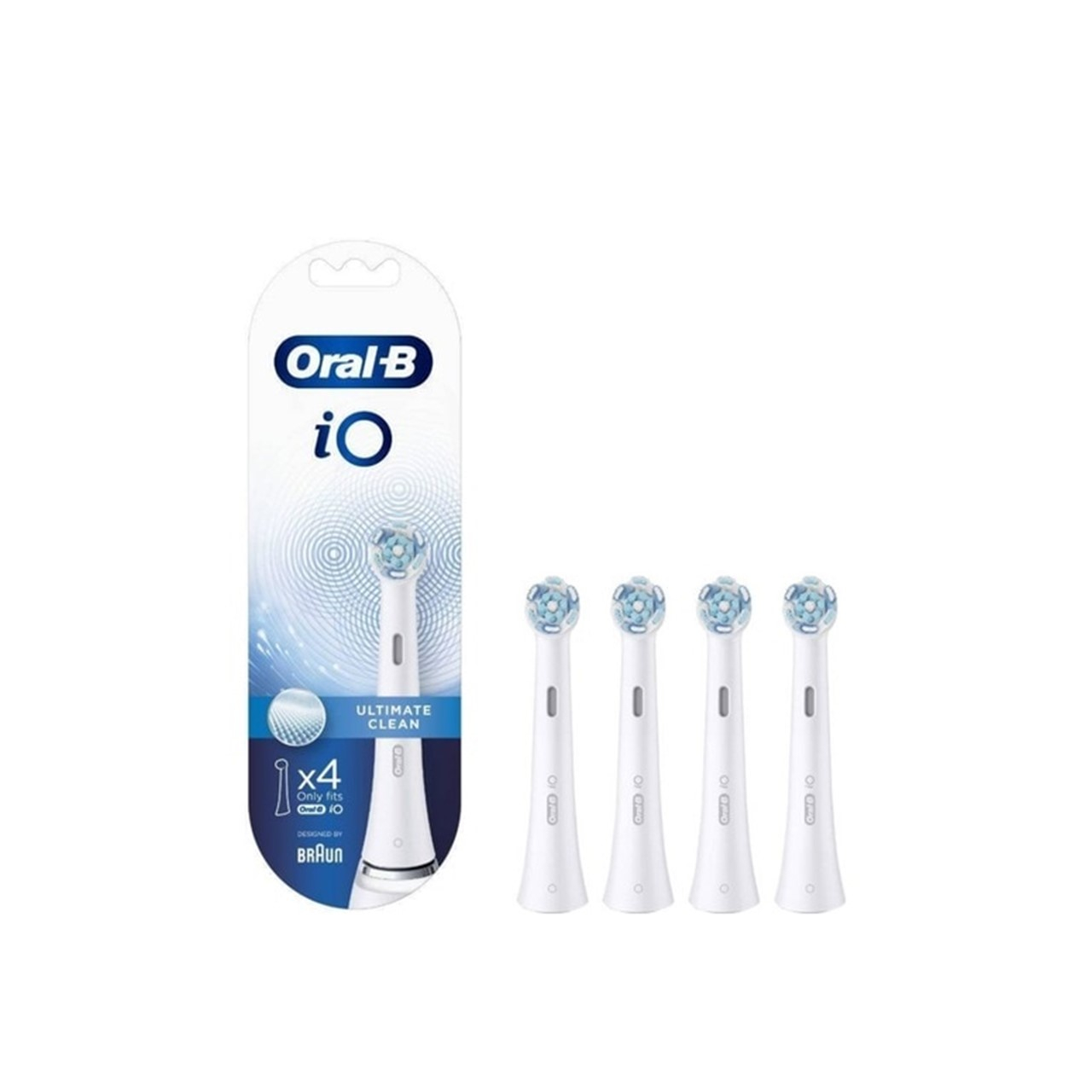 Oral-B iO Ultimate Clean Replacement Head Electric Toothbrush White x4