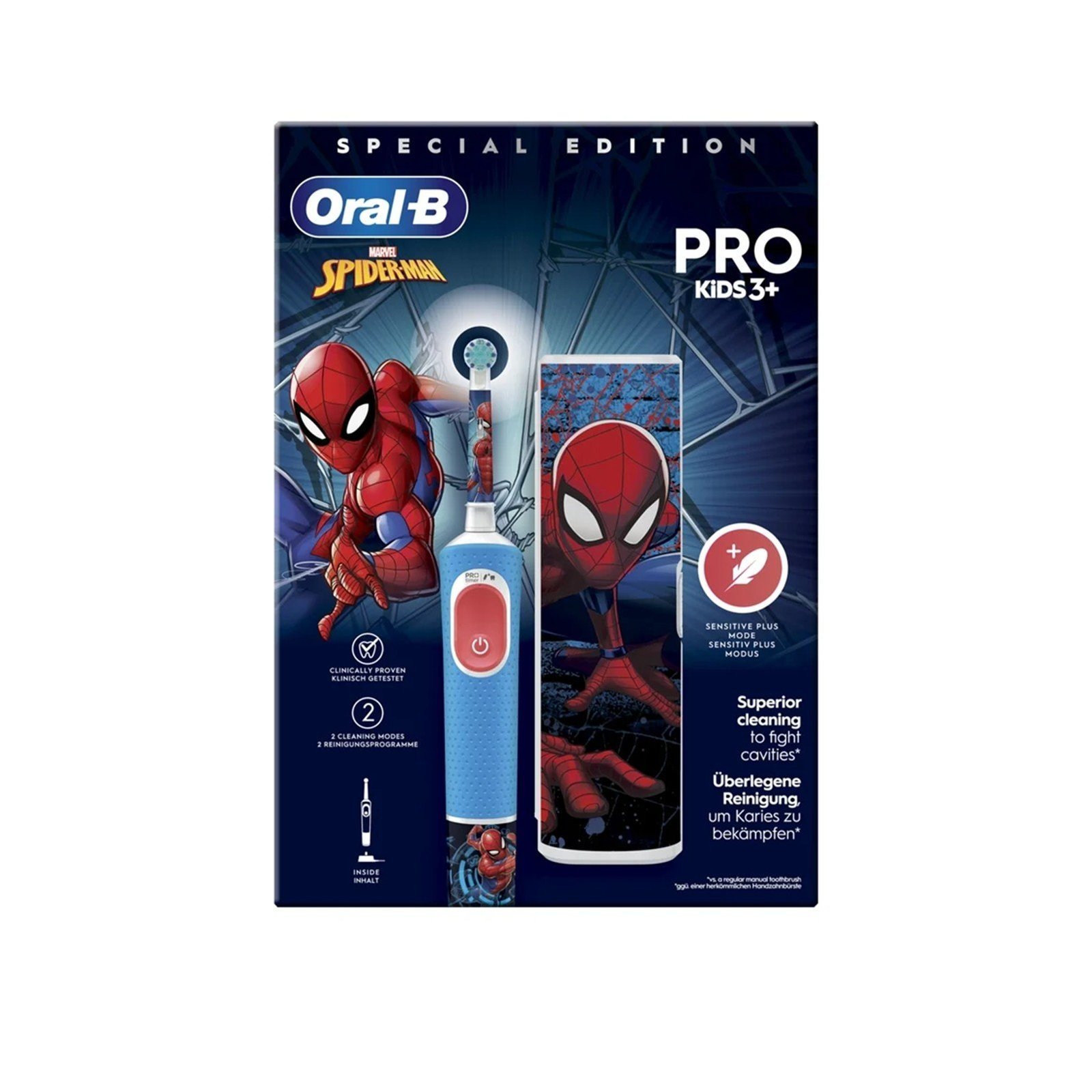 Oral-B Vitality Pro Kids 3+ Electric Toothbrush Spider-Man