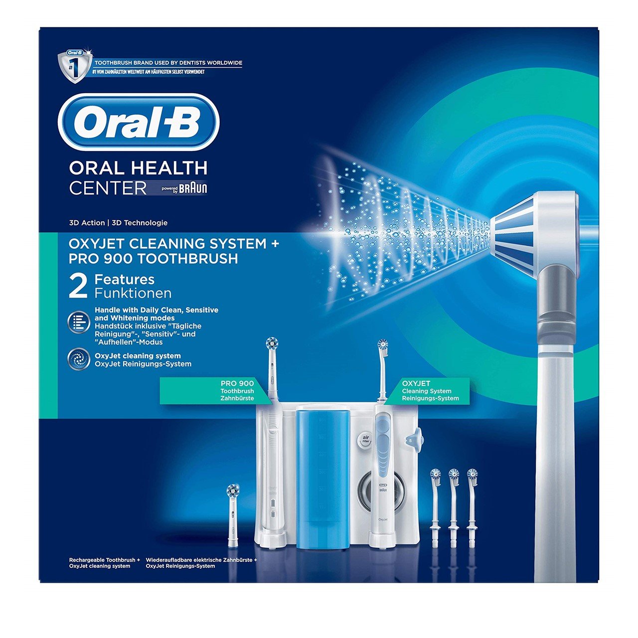 Oral-B Oxyjet Cleaning System + Pro 900 Electric Toothbrush