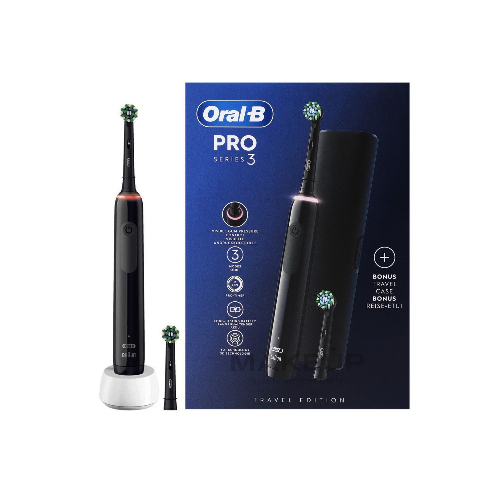 Oral-B Pro 3 3500 Black Edition Cross Action x2 Electric Toothbrush