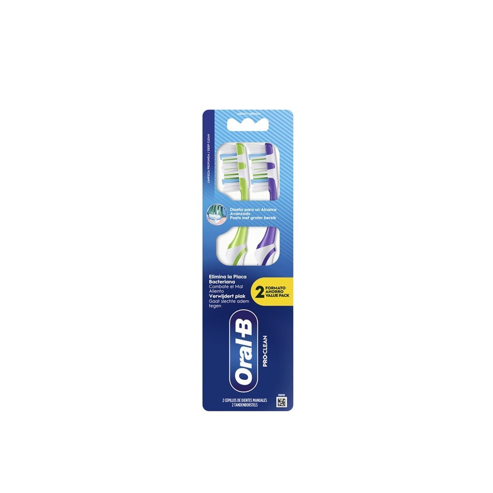 Oral-B Pro-Clean Toothbrush Medium x2