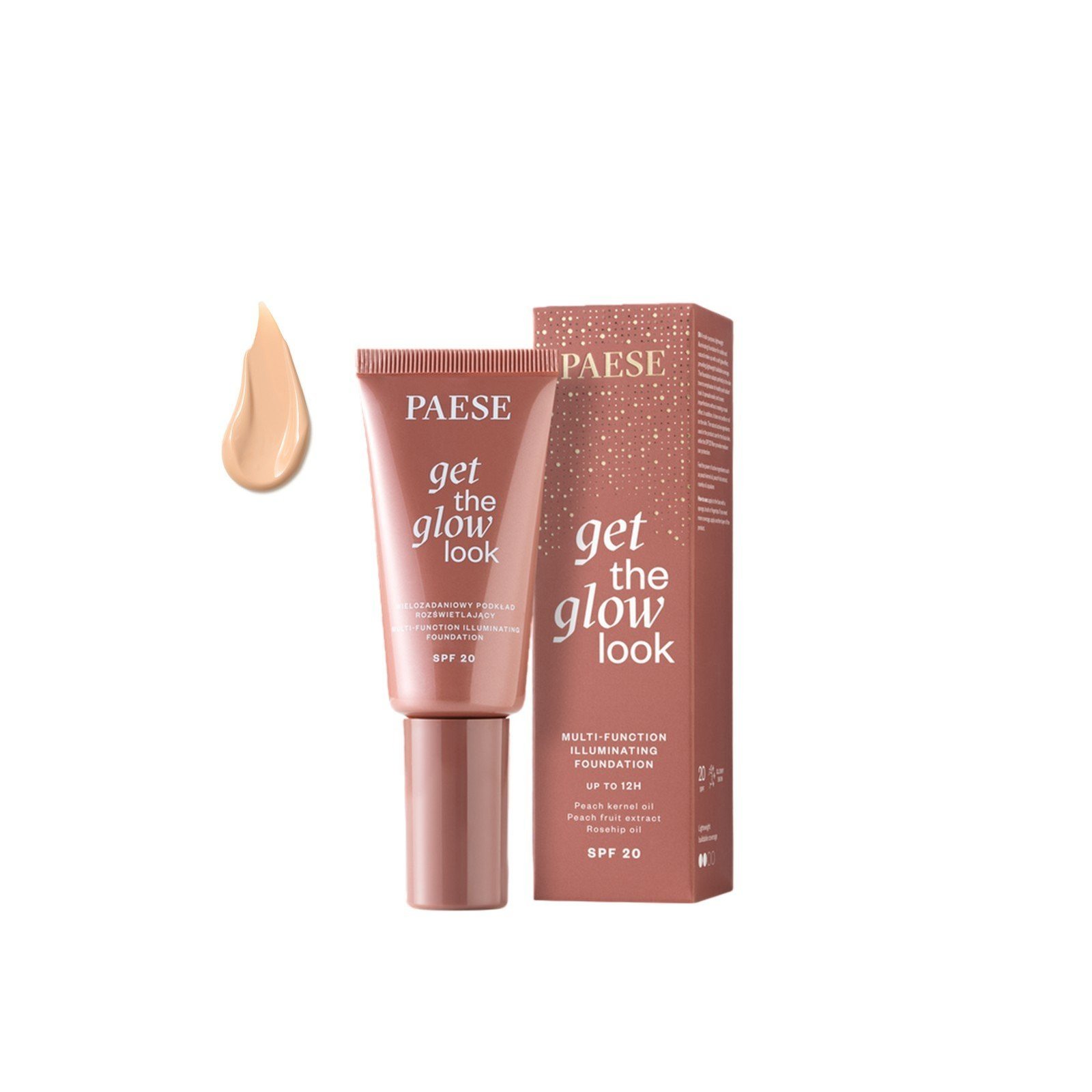 Paese Get The Glow Look Multi-Function Illuminating Foundation SPF20 2N Sand Beige 30ml