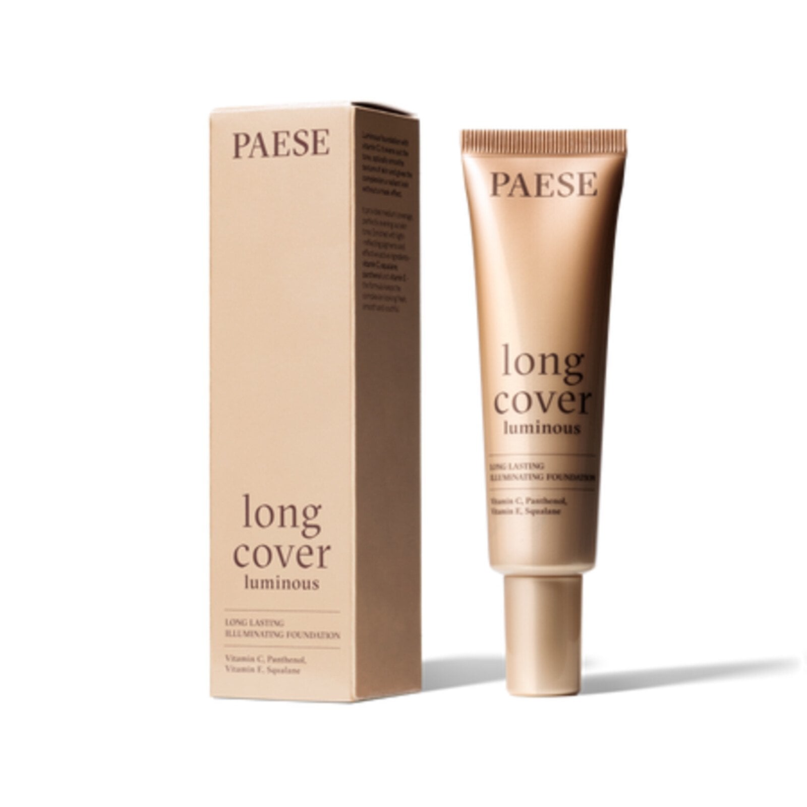 Paese Long Cover Luminous Foundation 1.0W Light Beige 30ml