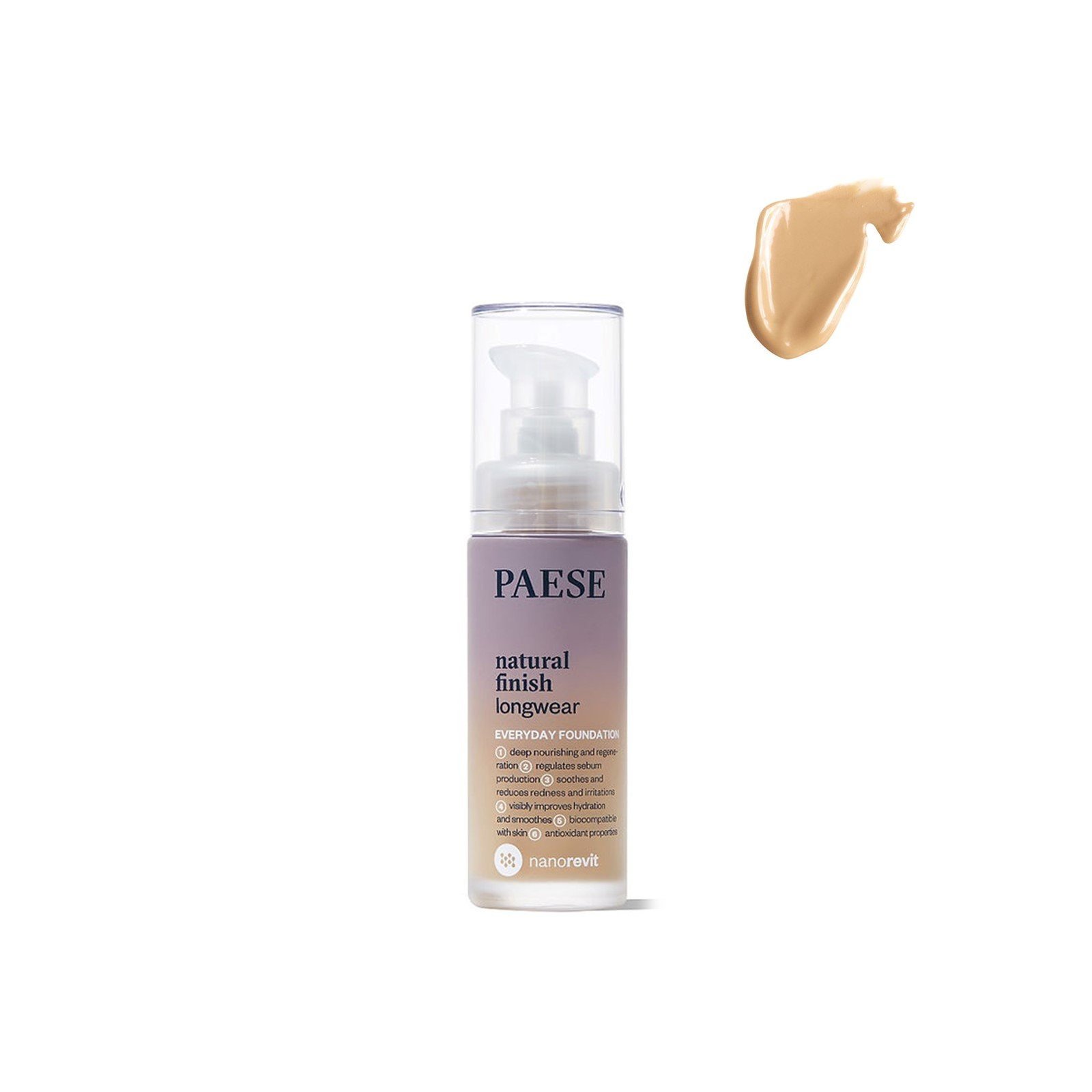 Paese Nanorevit Natural Finish Longwear Foundation 03 Sand 30ml