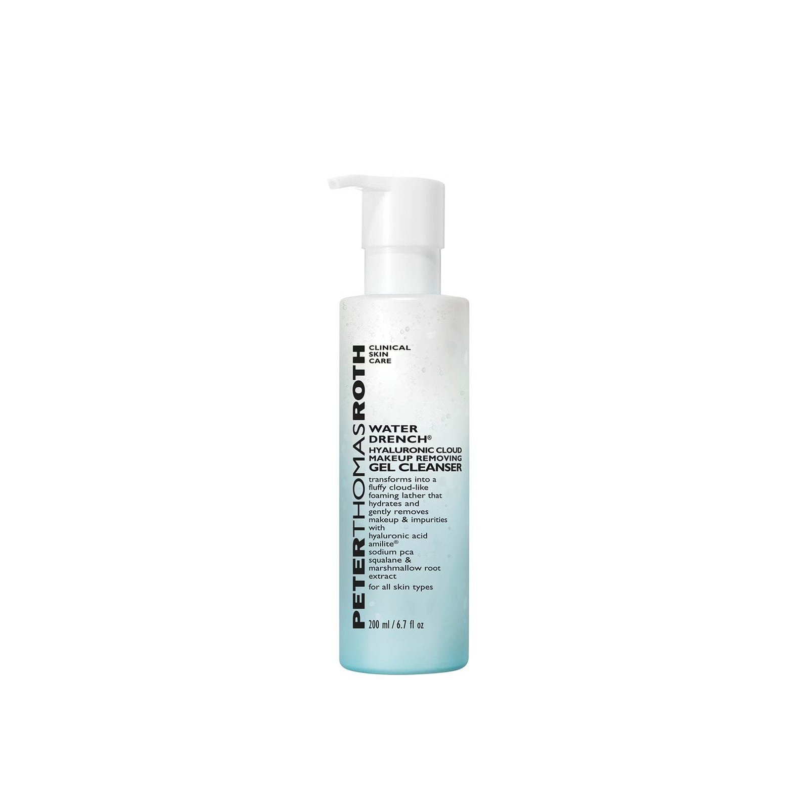 Peter Thomas Roth Water Drench Hyaluronic Cloud Makeup Removing Gel Cleanser 200ml