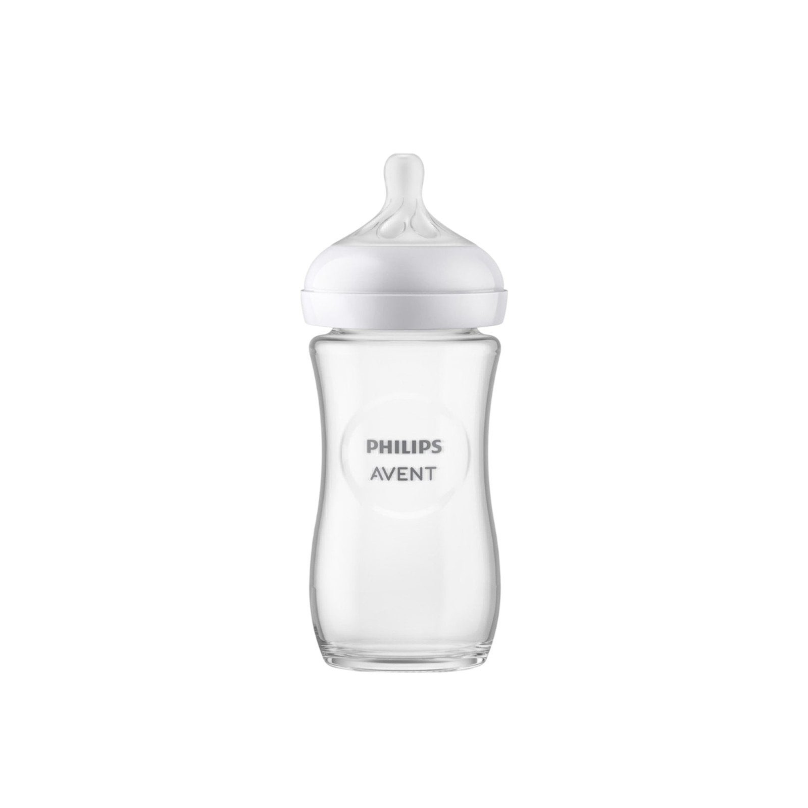 Philips Avent Natural Response Pure Glass Baby Bottle 3-6m 240ml