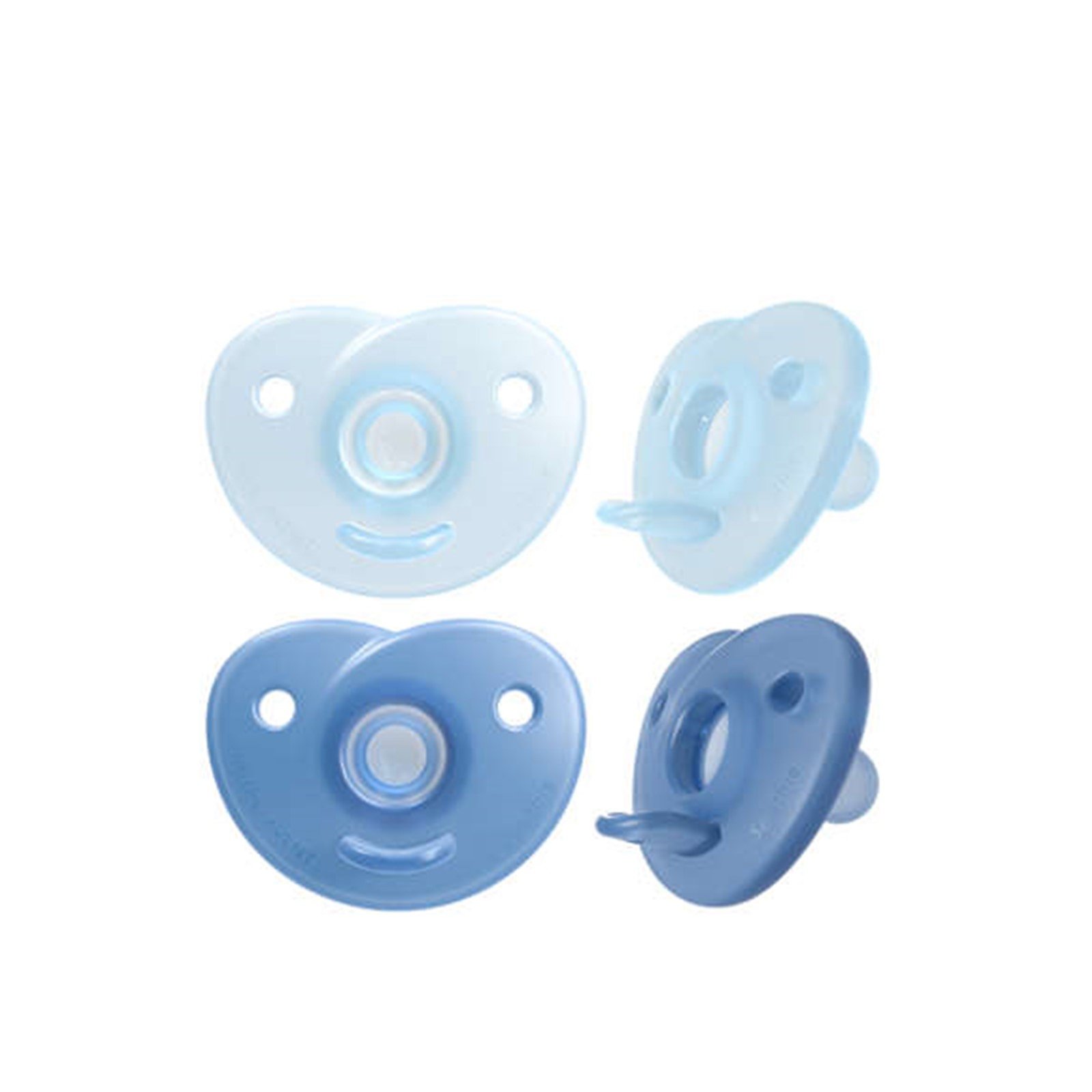Philips Avent Soothie Silicone Pacifier 0-6m Blue x2