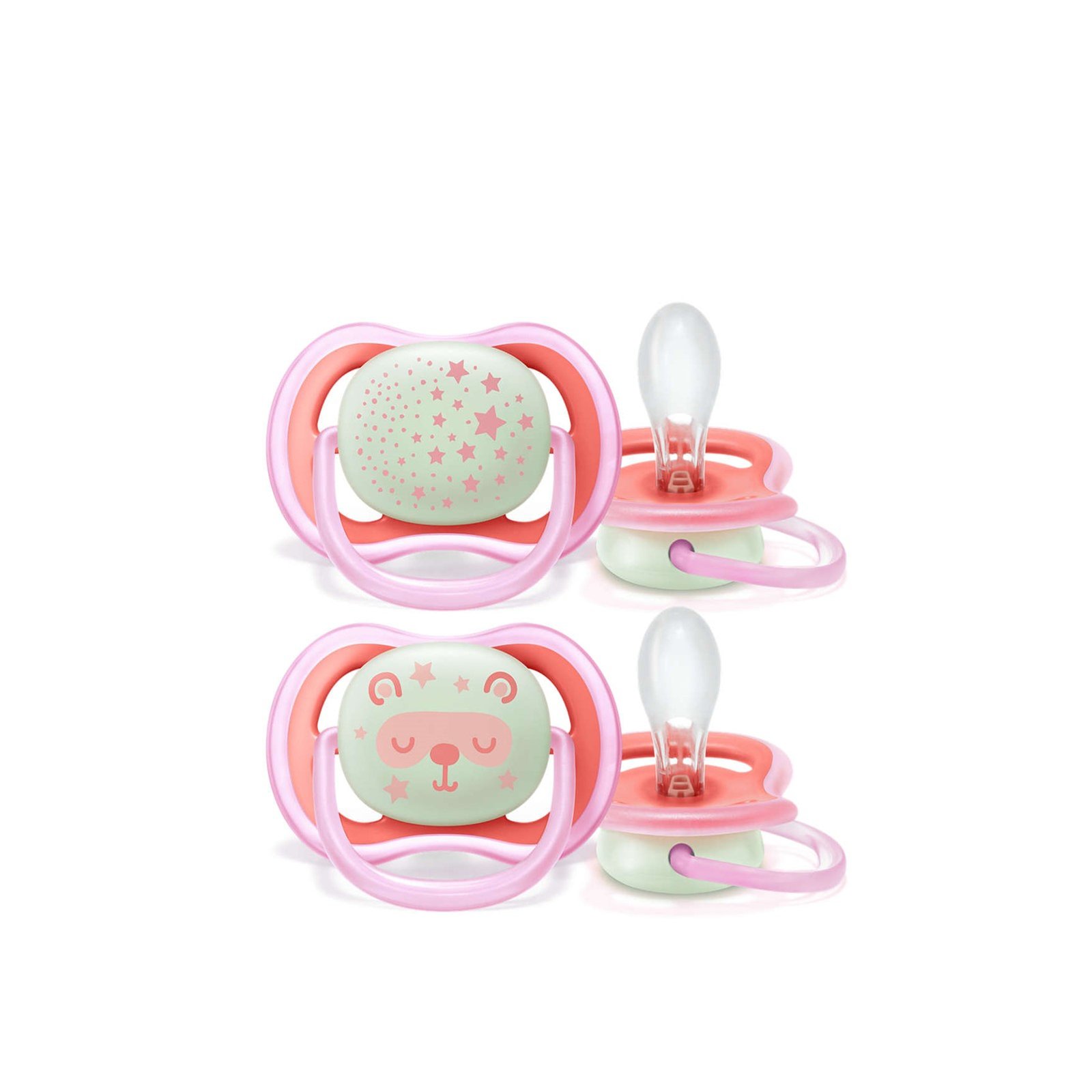 Philips Avent Ultra Air Night-Time Pacifier 6-18m x2