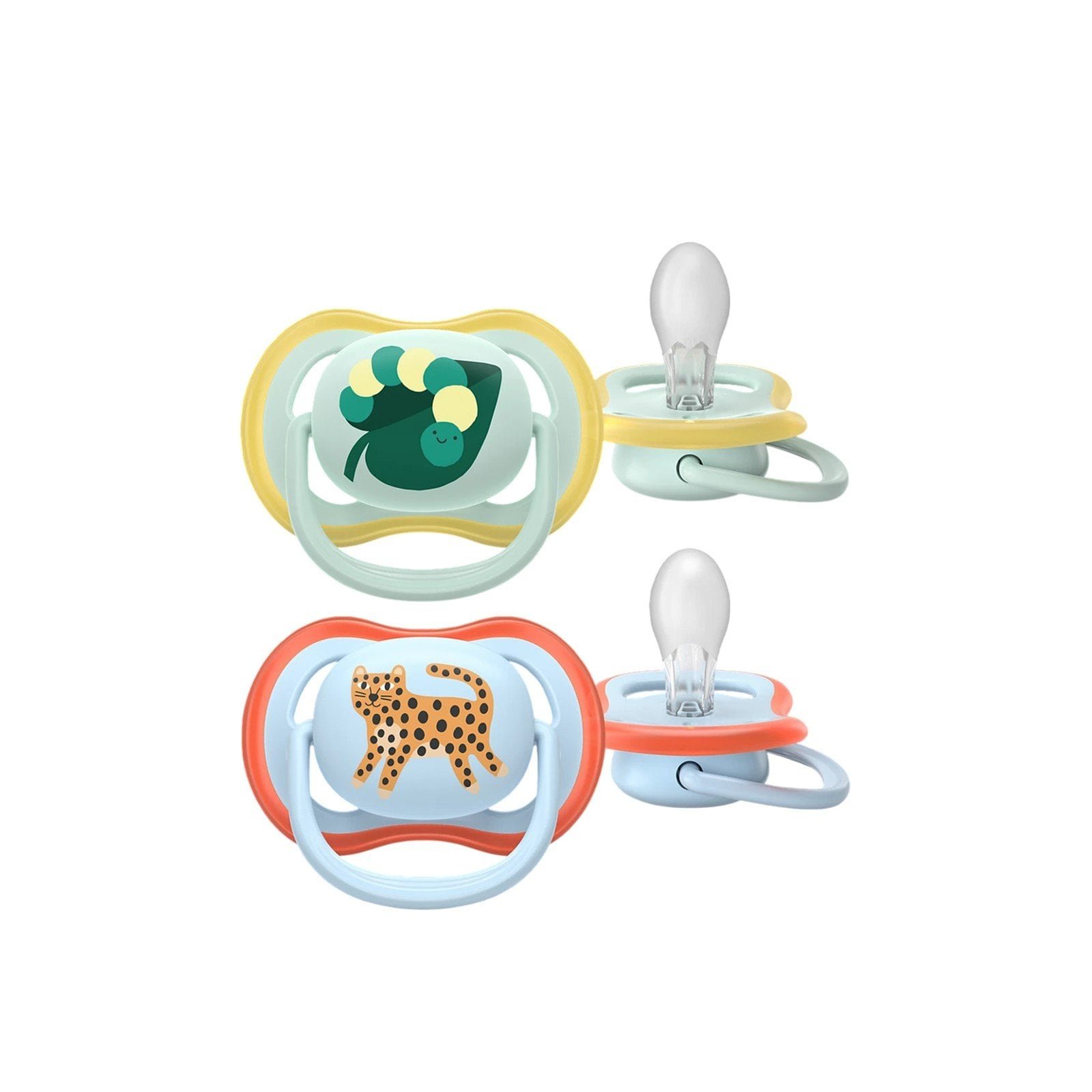 Philips Avent Ultra Air Pacifier 0-6m Green/Blue x2