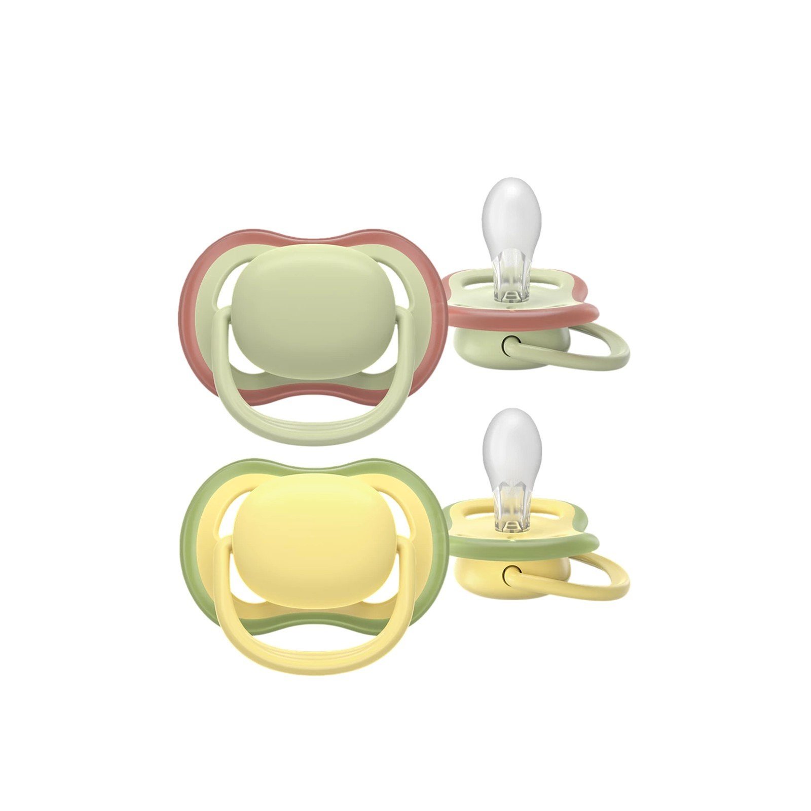 Philips Avent Ultra Air Pacifier 18m+ Green/Yellow x2