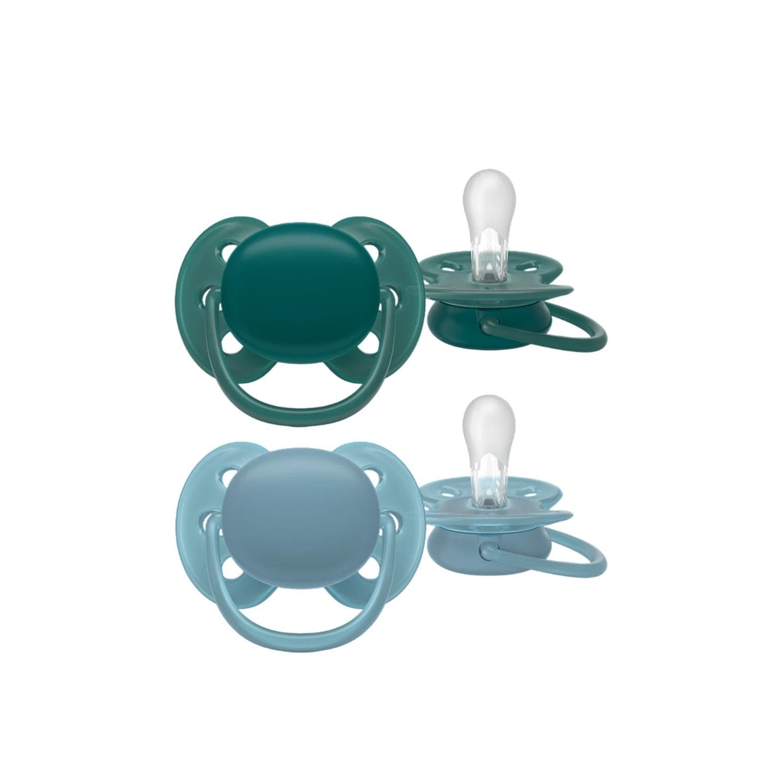 Philips Avent Ultra Soft Pacifier 18m+ Green/Blue x2