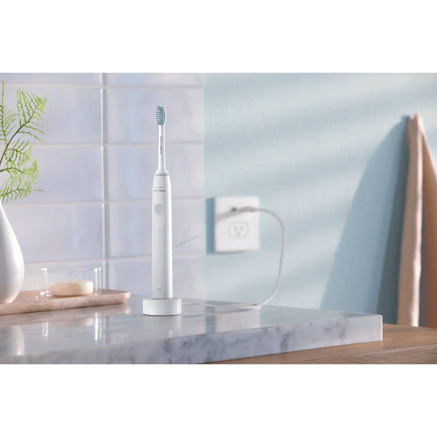 Philips Sonicare Cepillo Eléctrico Limpieza Excepcional 1100 HX3641/02 Blanco