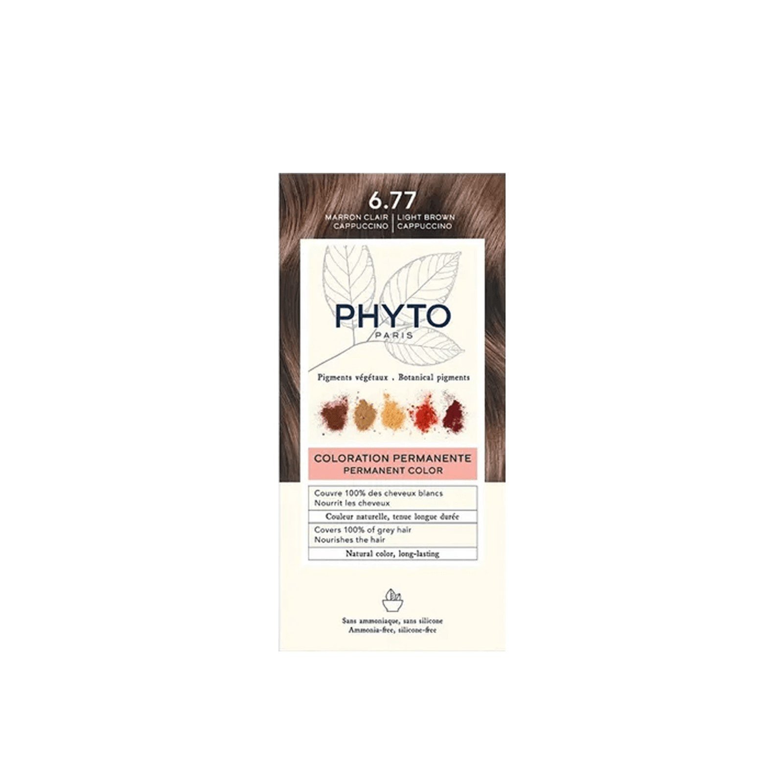 Phytocolor Cor Permanente Tom 6.77 Castanho Claro Cappuccino