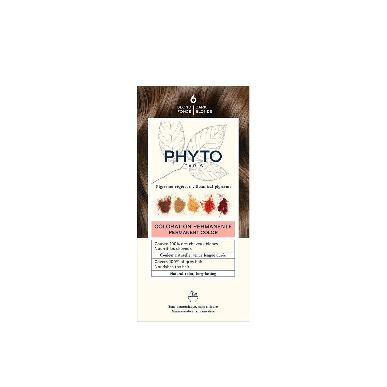Phytocolor Permanent Color Shade 6 Dark Blonde