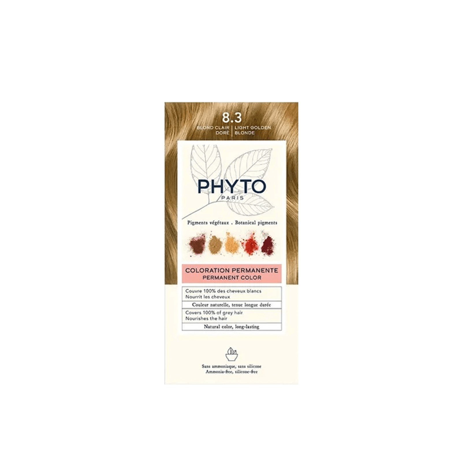 Phytocolor Cor Permanente Tom 8.3 Louro Claro Dourado