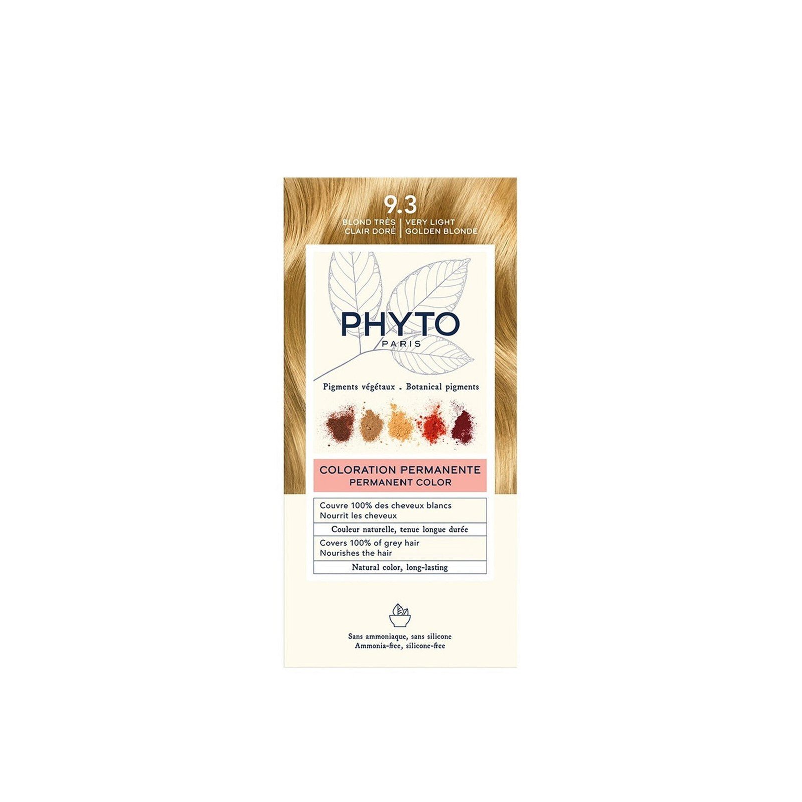 Phytocolor Permanent Color Shade 9.3 Very Light Golden Blonde