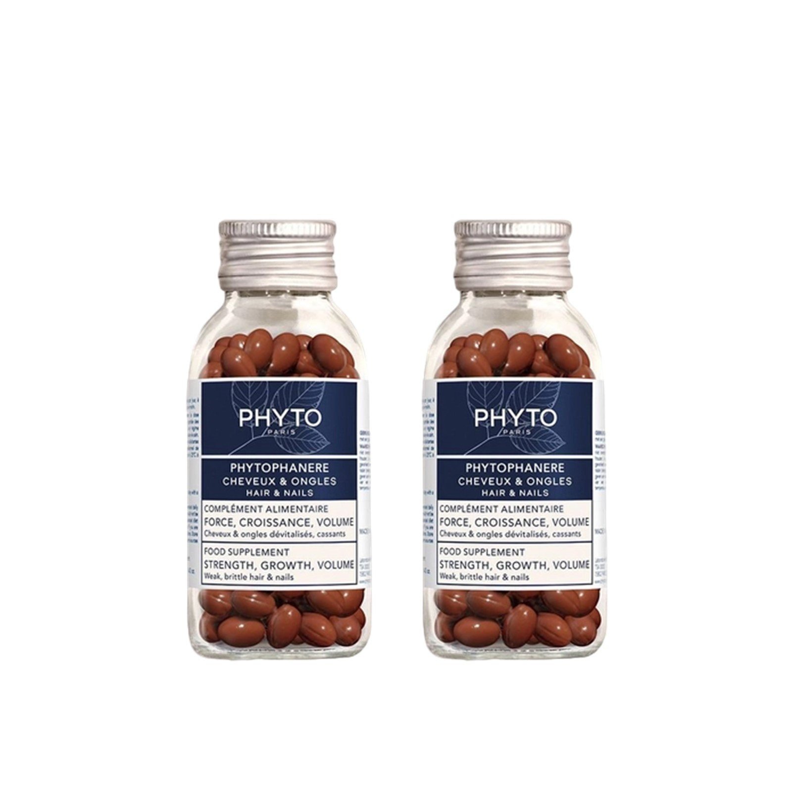 Phyto Phytophanère Hair & Nails Food Supplement Capsules 120 x2