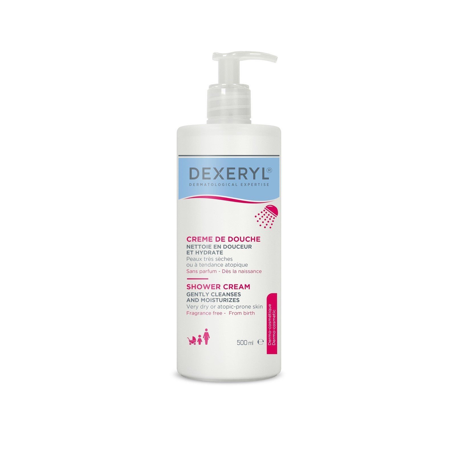 Pierre Fabre Dermatologie Dexeryl Shower Cleansing Cream 500ml