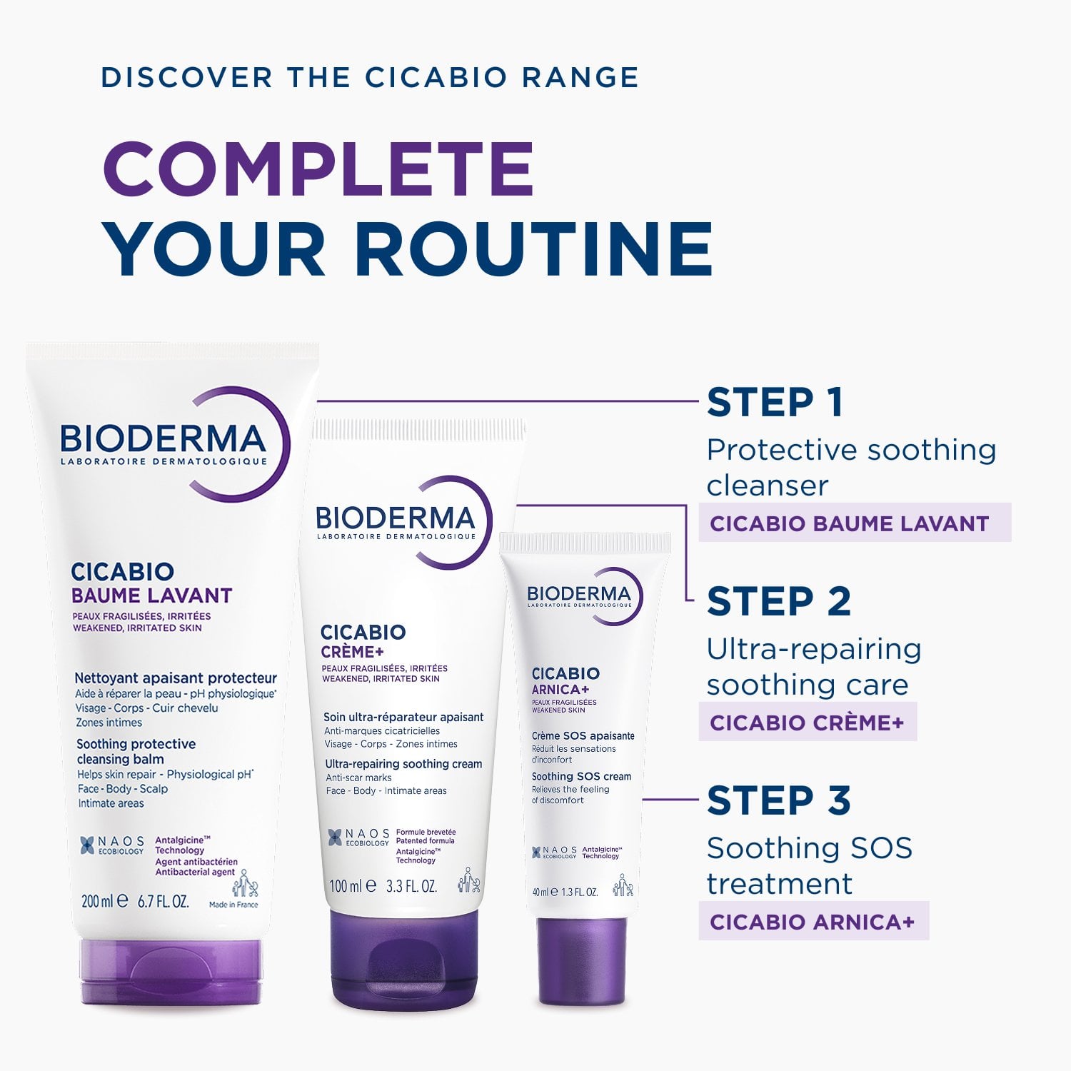 Bioderma Cicabio Crème+ Ultra-Repairing Soothing Cream 100ml