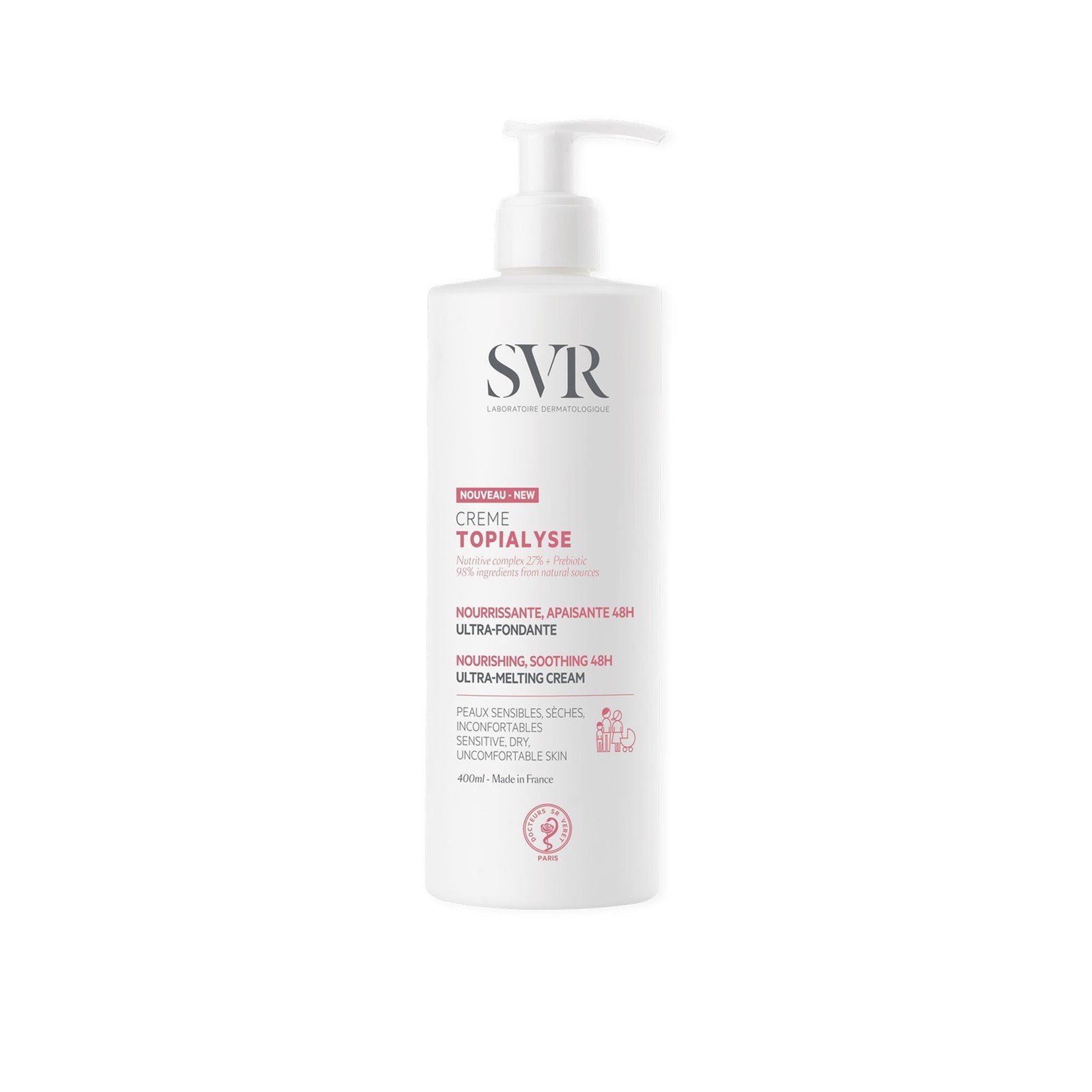 SVR Topialyse Cream Anti-Dryness Nourishing Care 400ml (13.53fl oz)