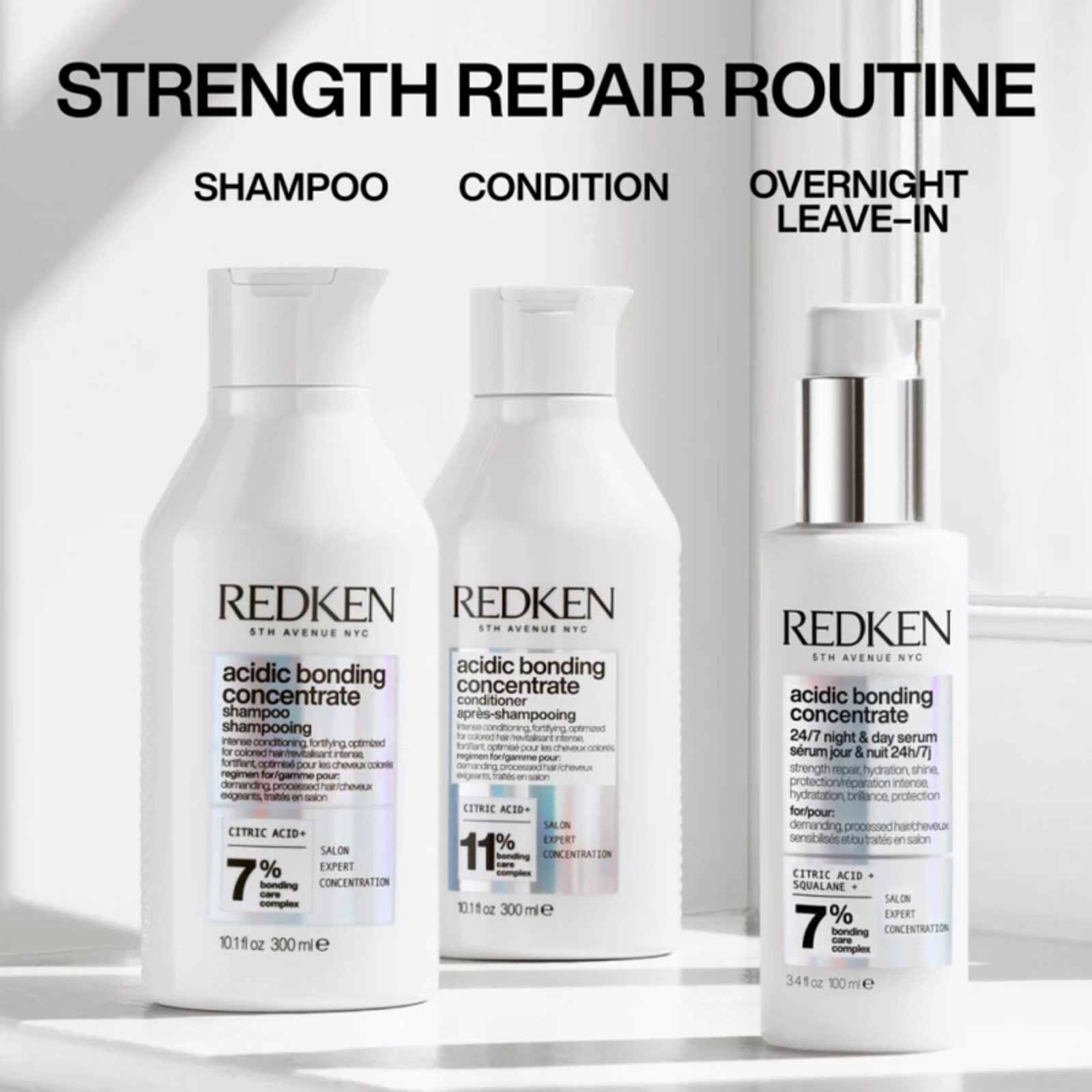 Redken Acidic Bonding Concentrate 24/7 Night & Day Serum 100ml (3.4floz)
