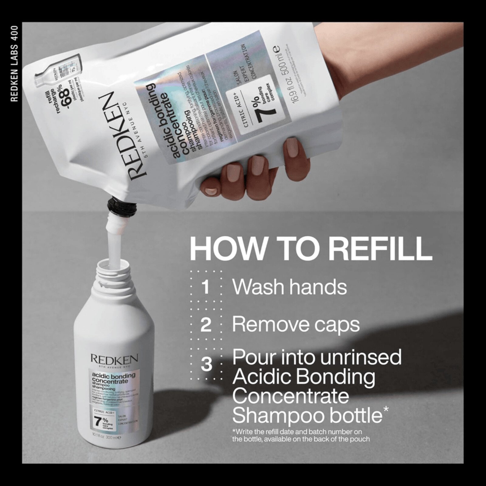 Redken Acidic Bonding Concentrate Shampooing Refill 500ml